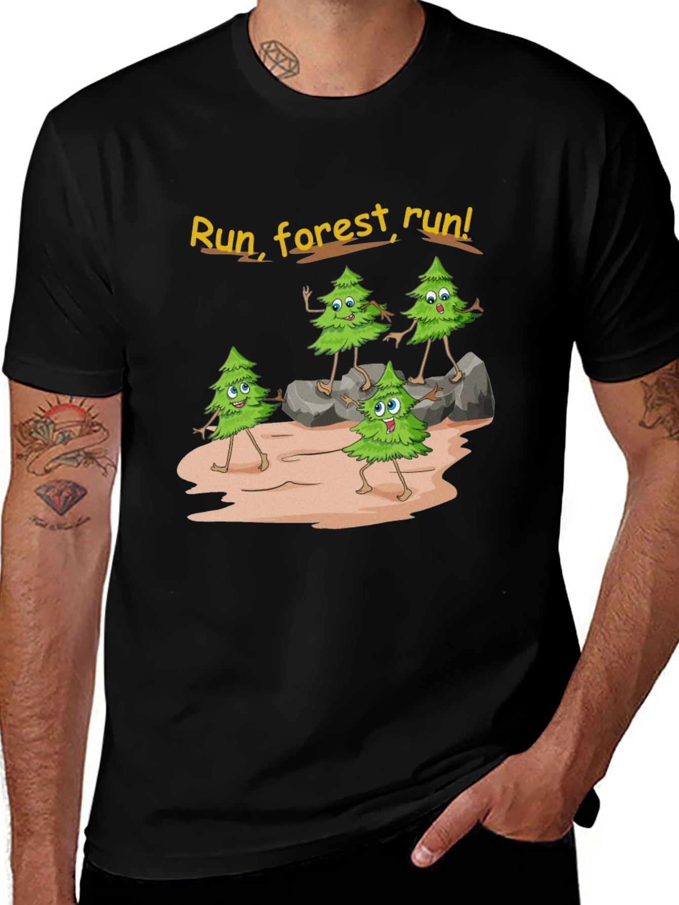 Variant 27 of Run Forest Run Graphic T-Shirt