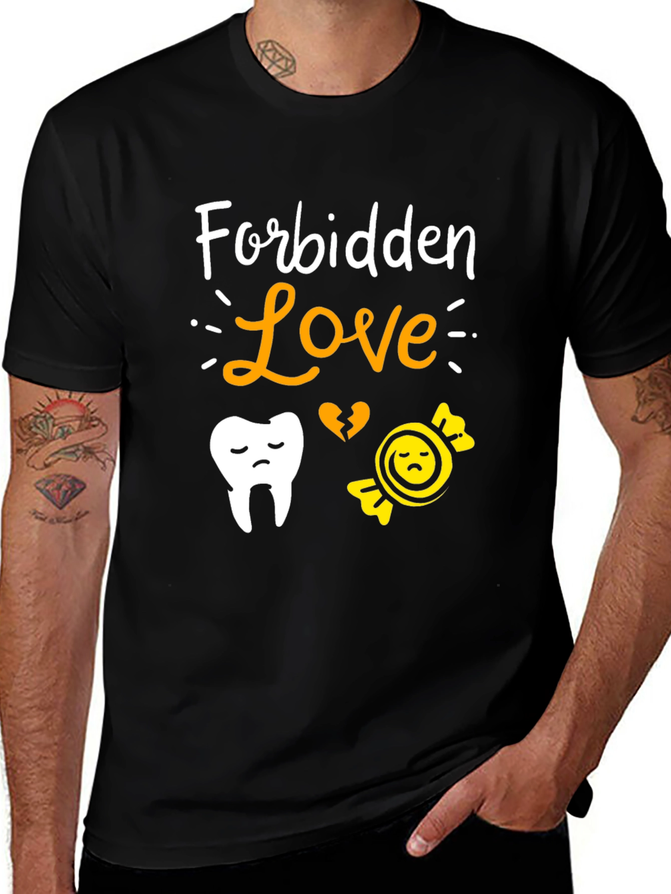 Forbidden Love T-Shirt - Sad Tooth & Candy Graphic