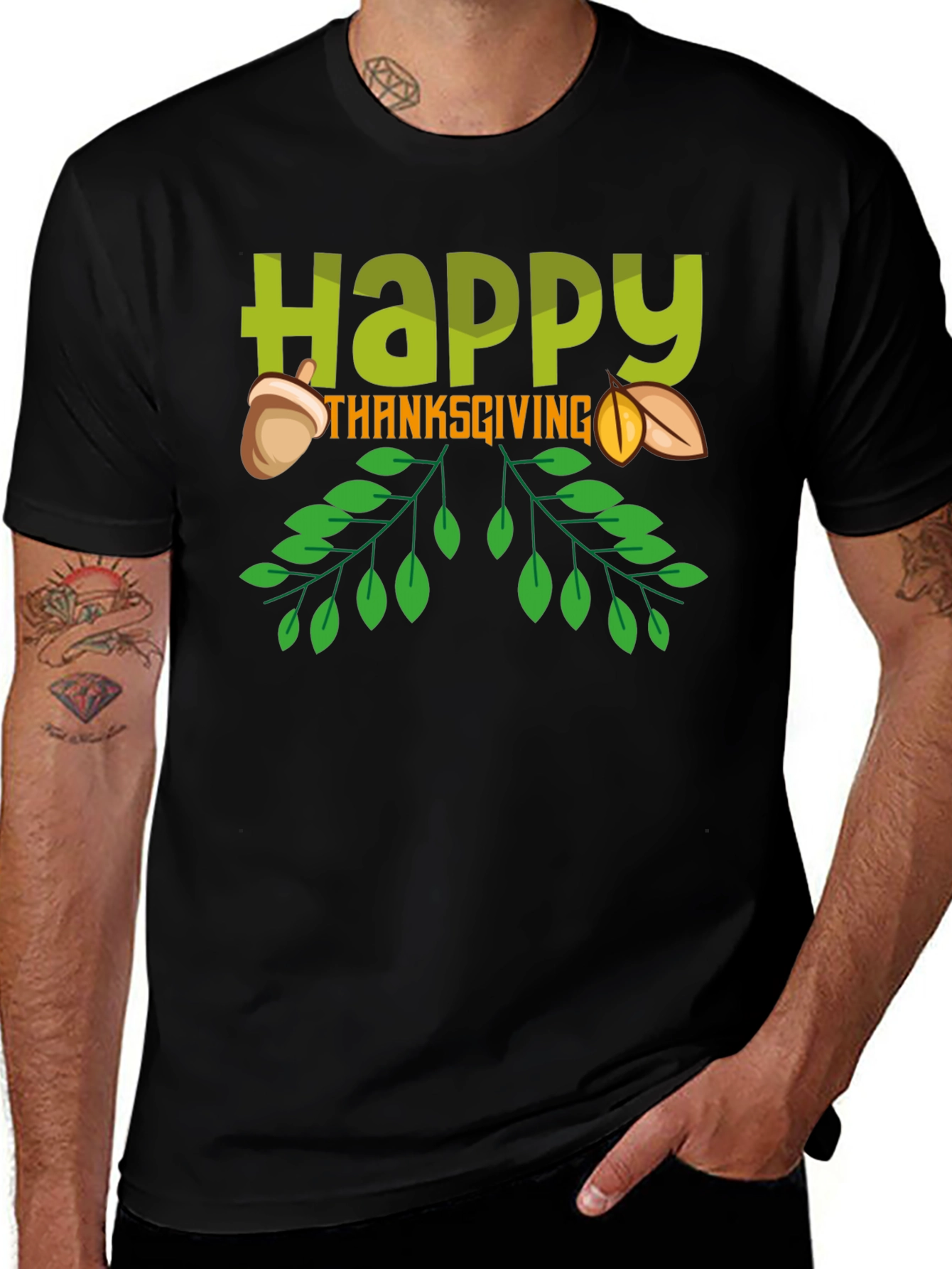 Variant 28 of Happy Thanksgiving Graphic Tee