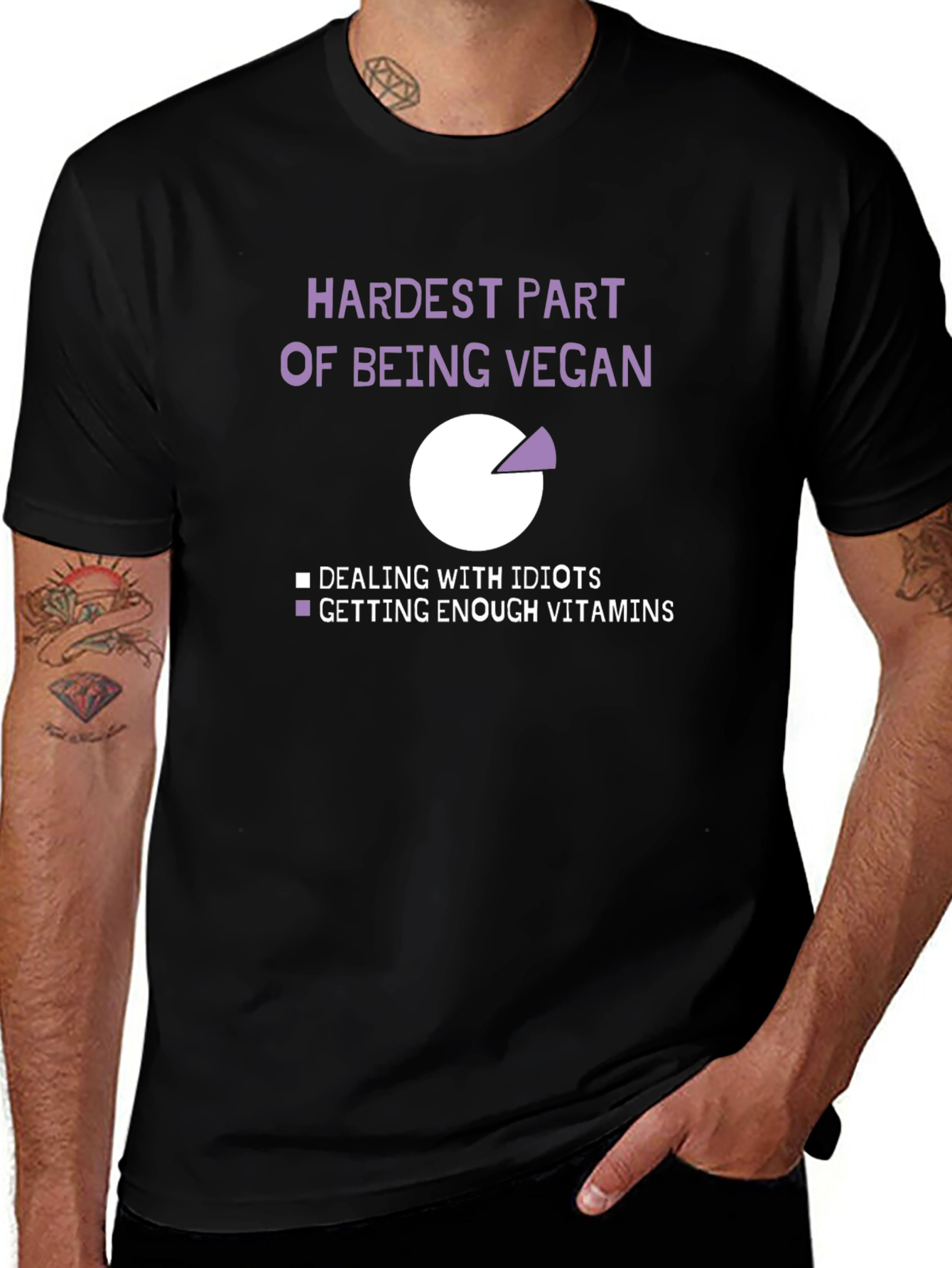 Vegan Life T-Shirt: Hardest Part Humor Tee