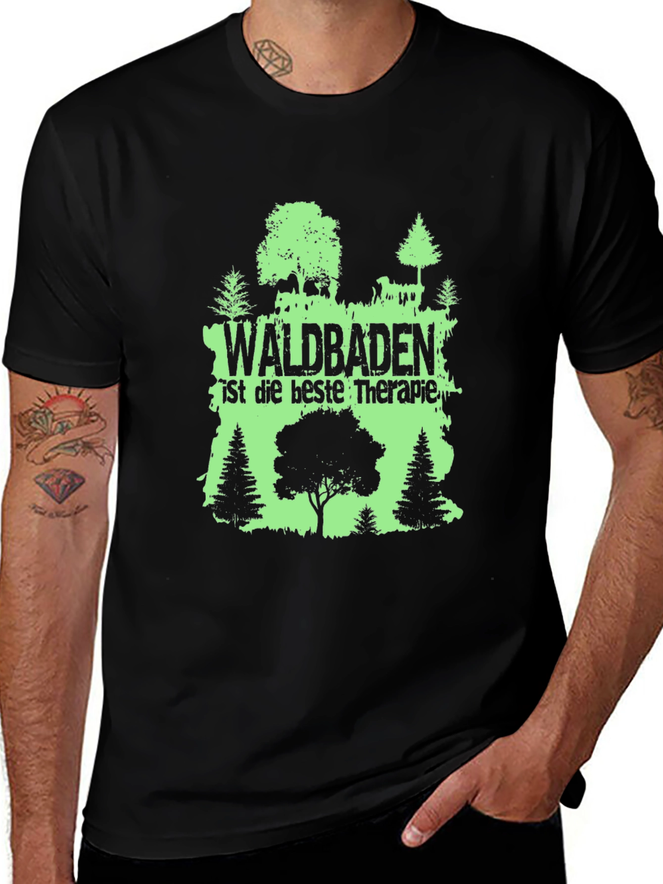Waldbaden Forest Therapy T-Shirt - Nature Lover Tee