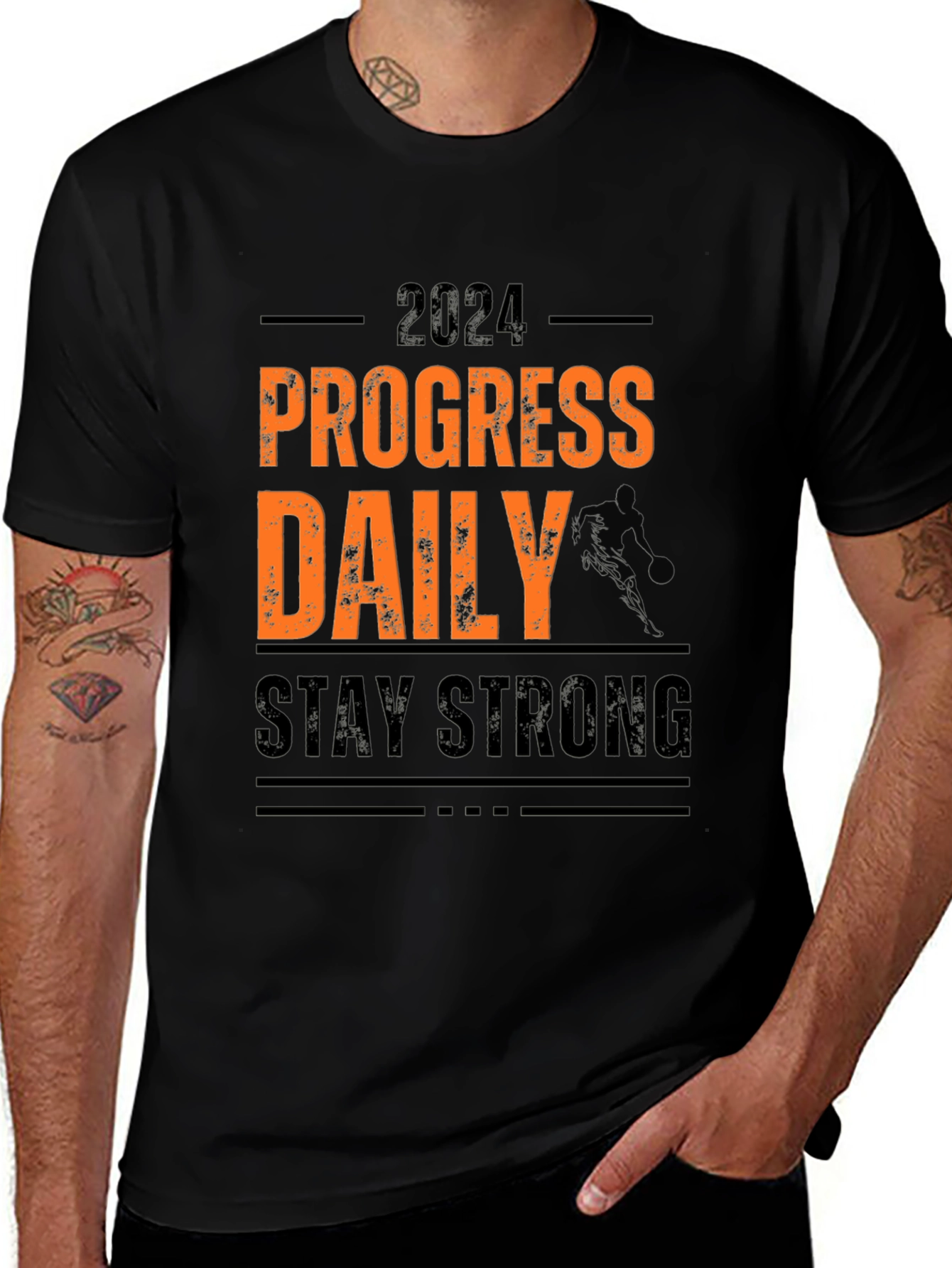 Variant 18 of Progress Daily Stay Strong 2024 Graphic Tee