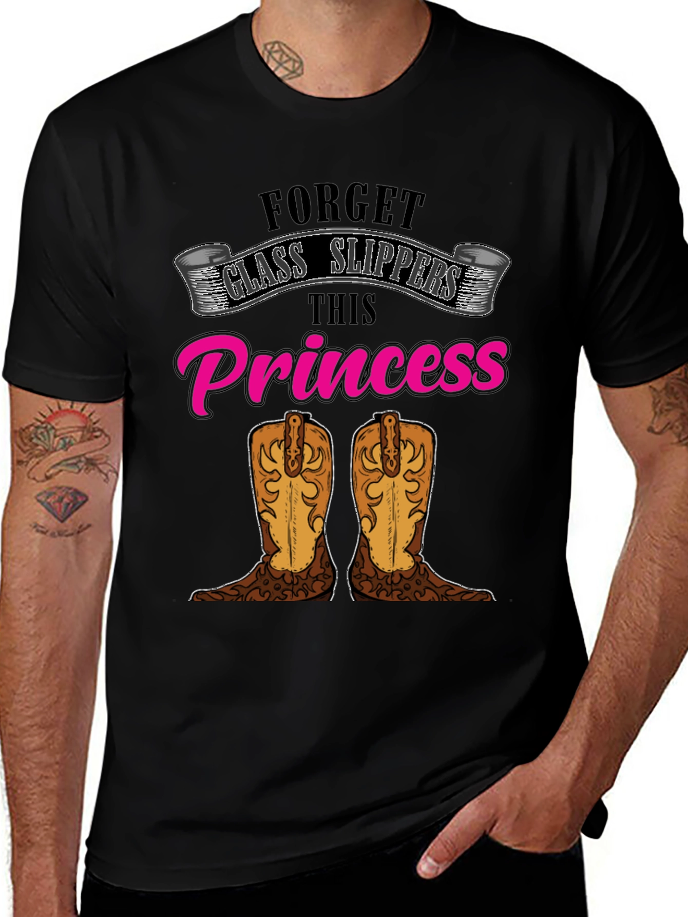 Variant 7 of Forget Glass Slippers Princess T-Shirt