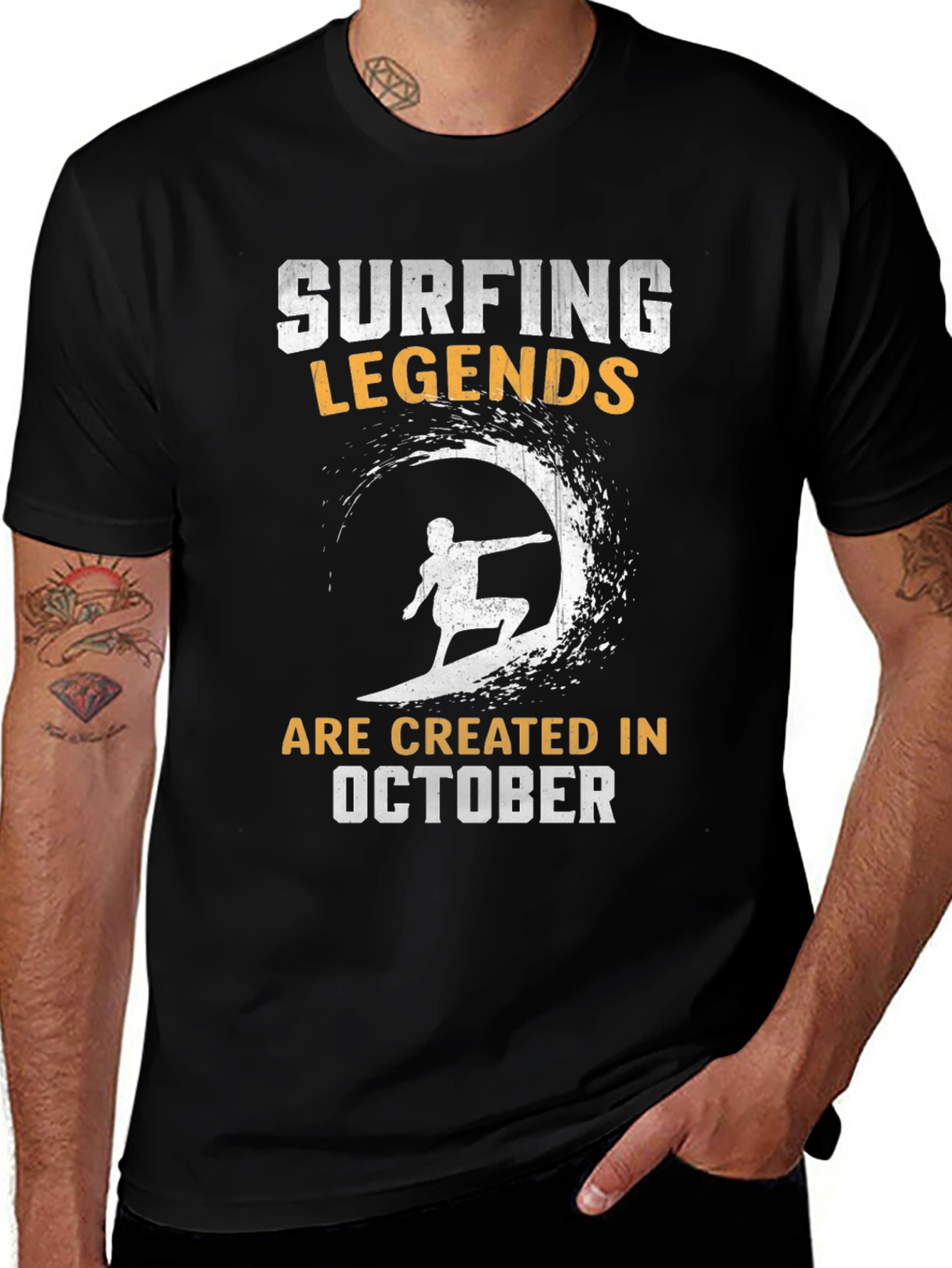 Variant 29 of Surfing Legends October Birthday T-Shirt
