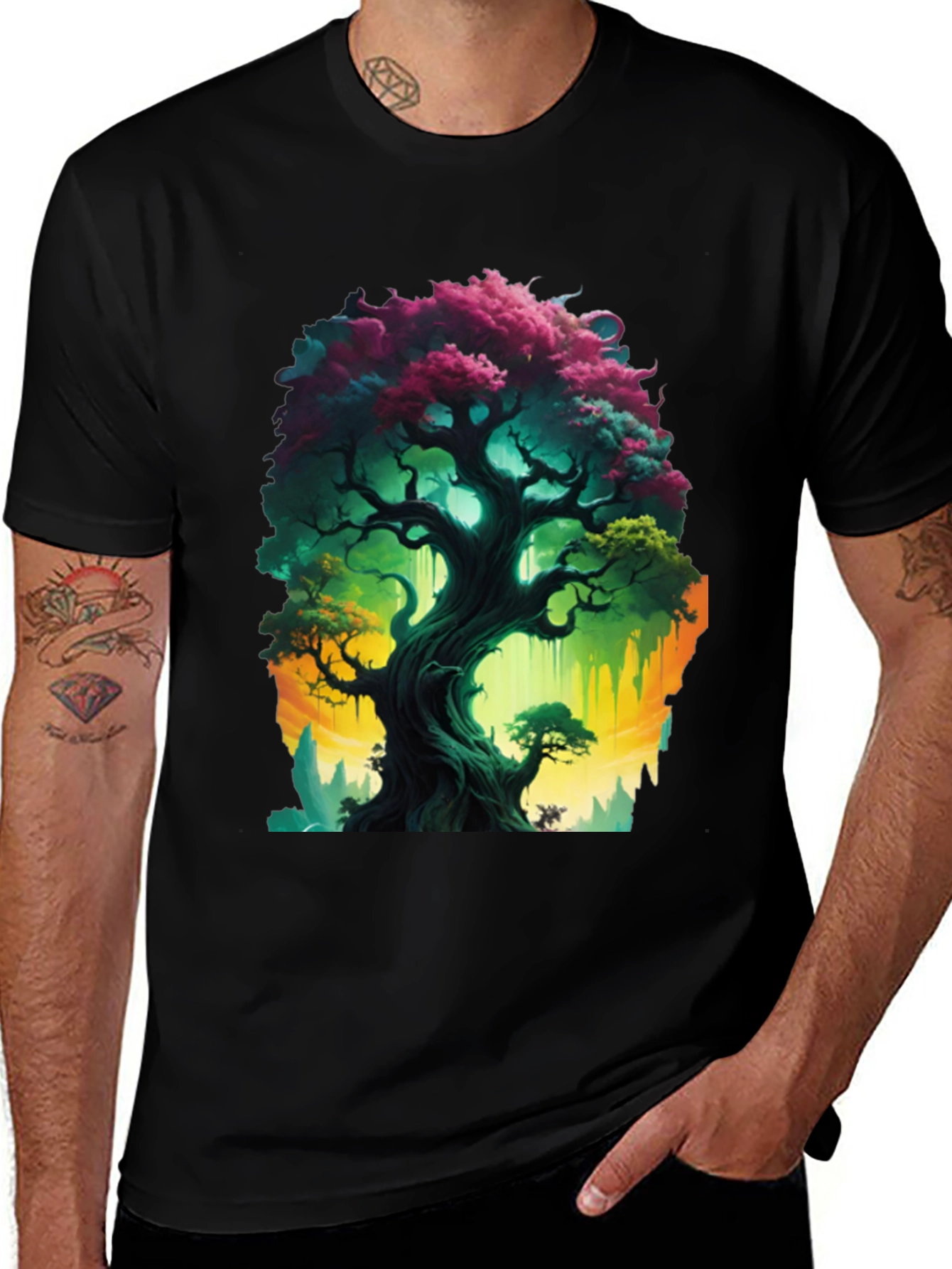 Variant 3 of Mystic Tree Graphic Tee