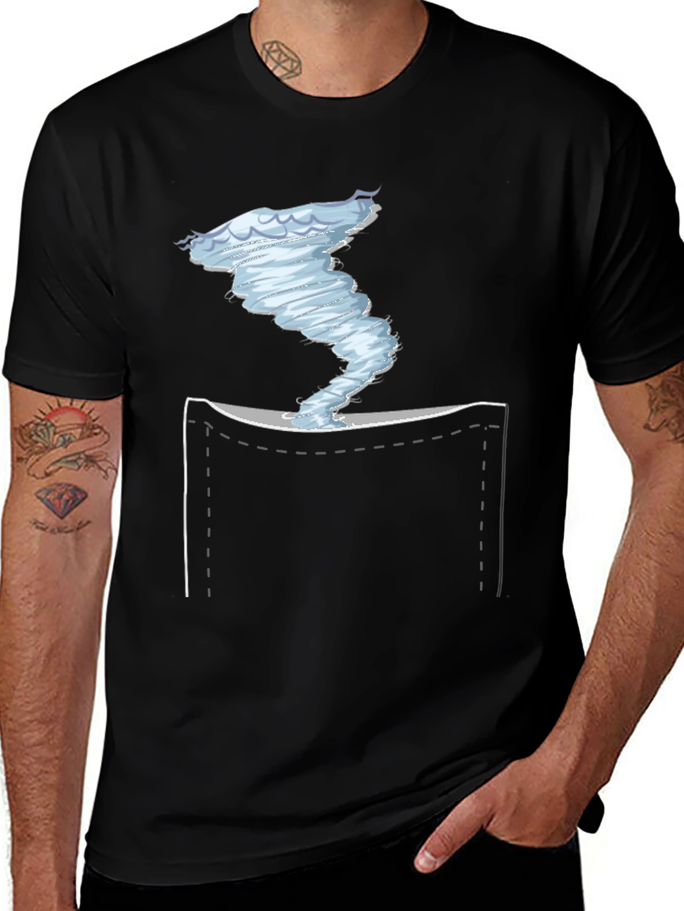 Variant 30 of Tornado in Pocket Graphic Tee