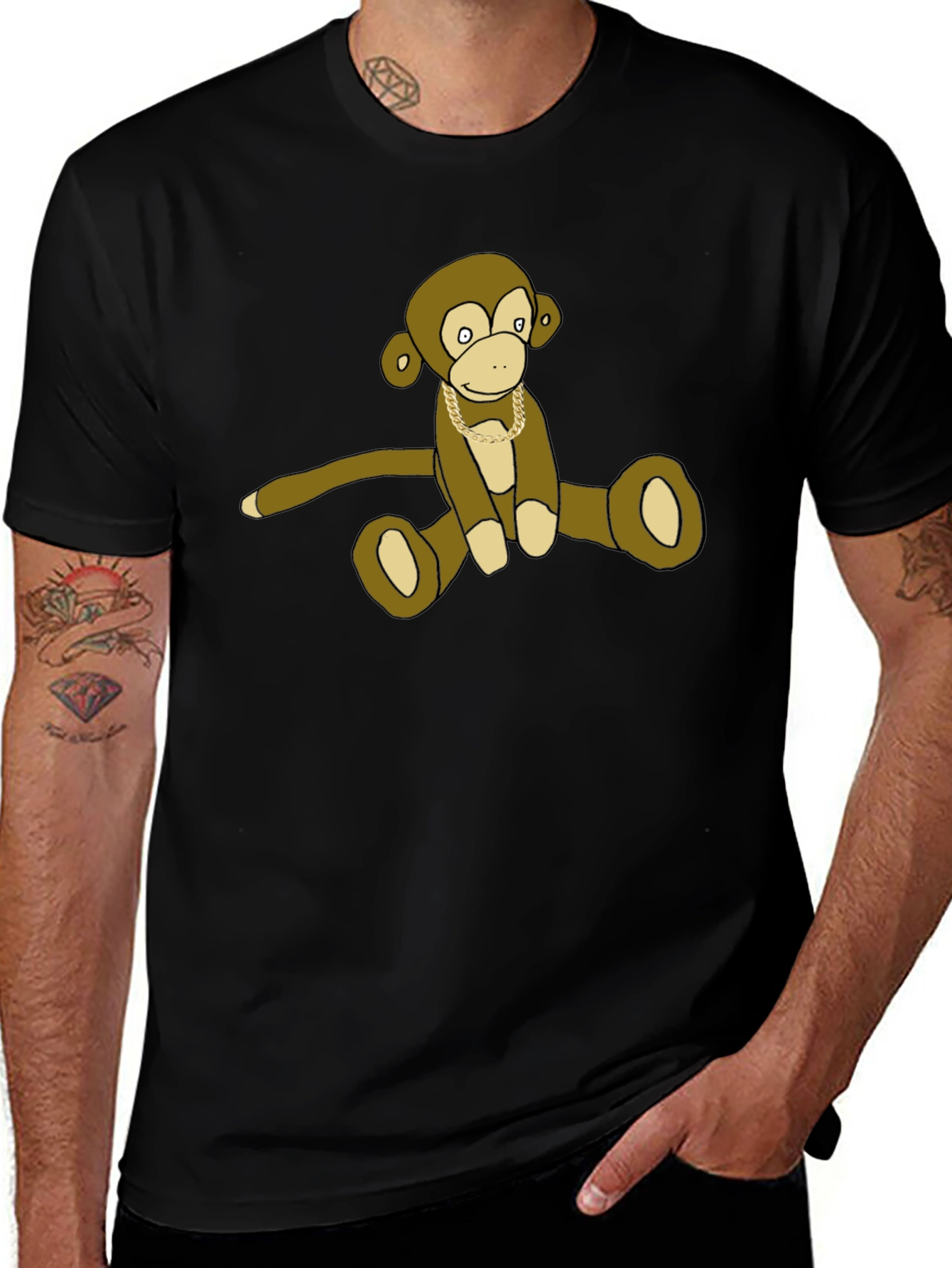 Variant 12 of Monkey Chain T-Shirt - Cool Casual Tee