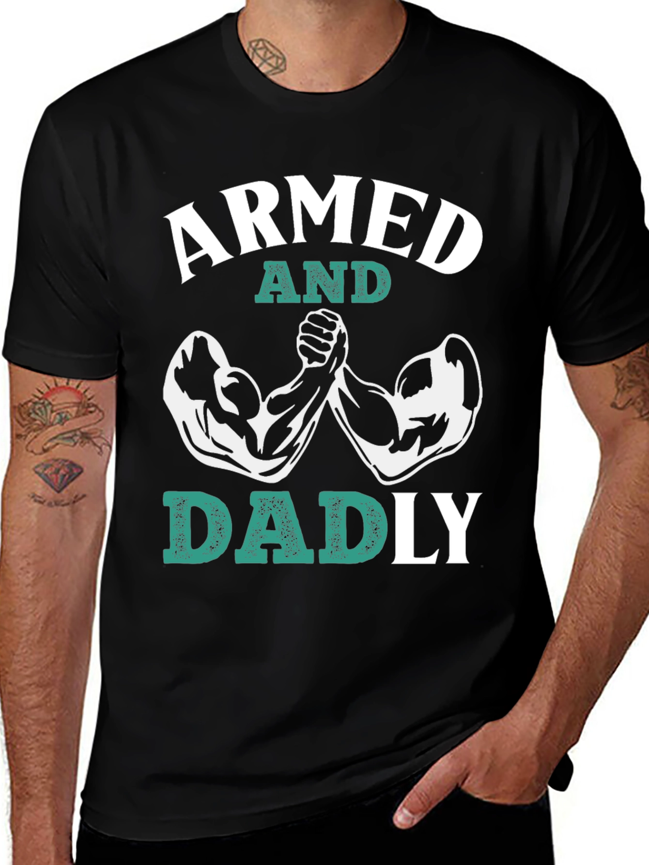 Variant 29 of Armed and Dadly Graphic Tee