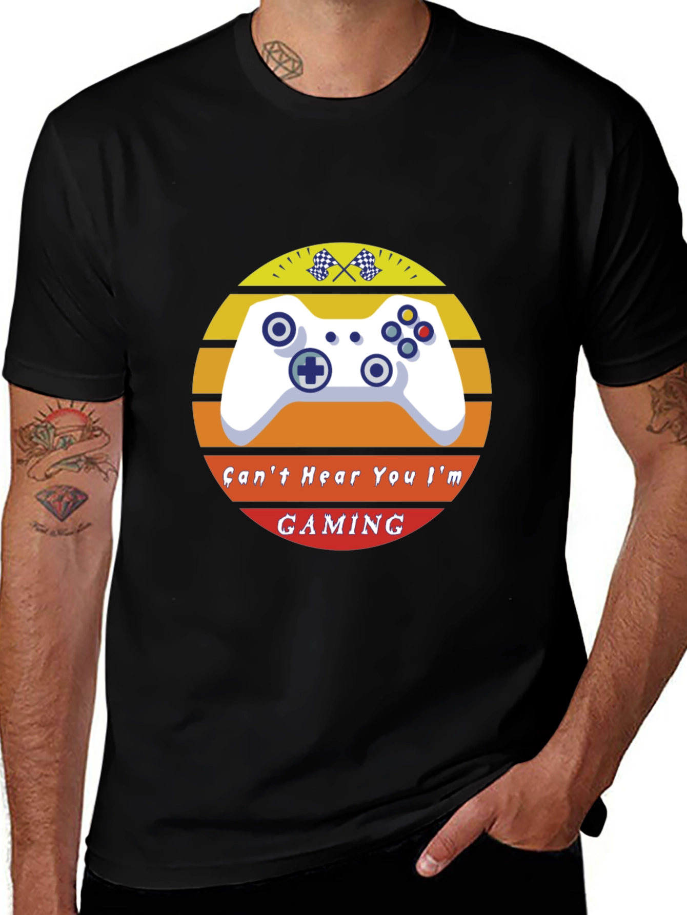 Variant 22 of Can't Hear You I'm Gaming T-Shirt