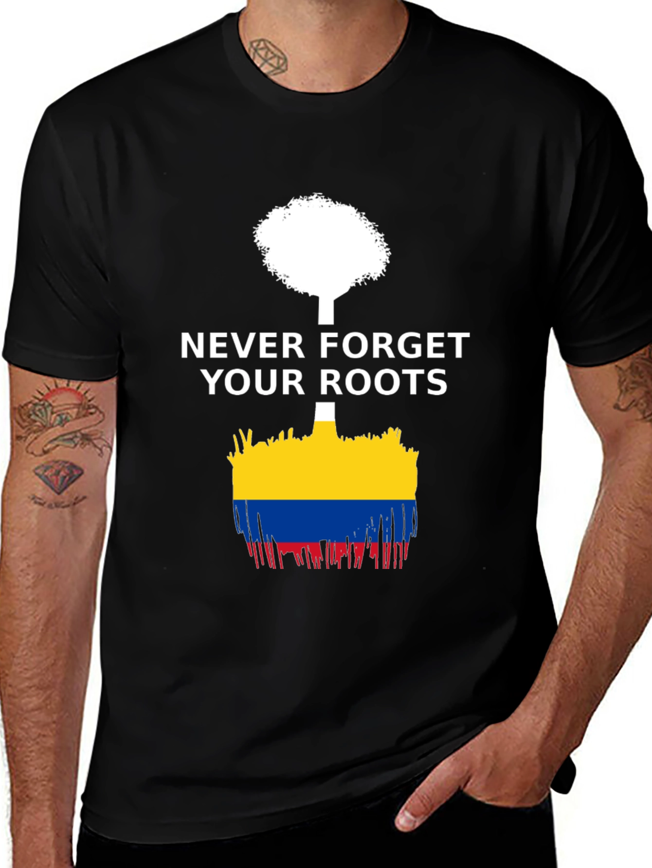 Variant 12 of Never Forget Roots Tree Graphic Tee