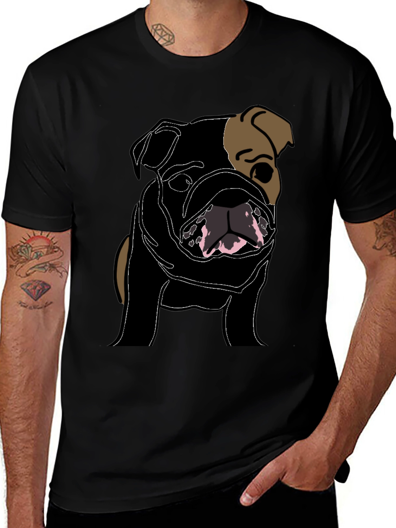 Variant 30 of Bulldog Graphic T-Shirt - Unique Dog Lover Gift