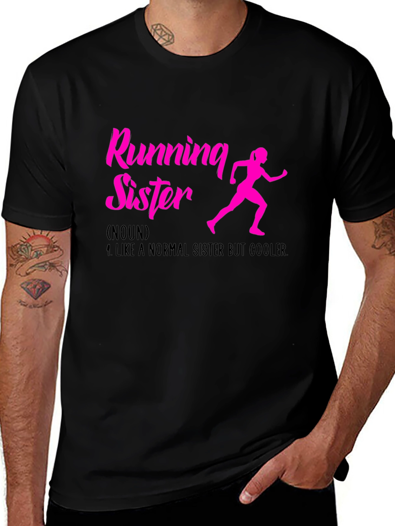Variant 11 of Running Sister T-Shirt - Cool Sister Gift