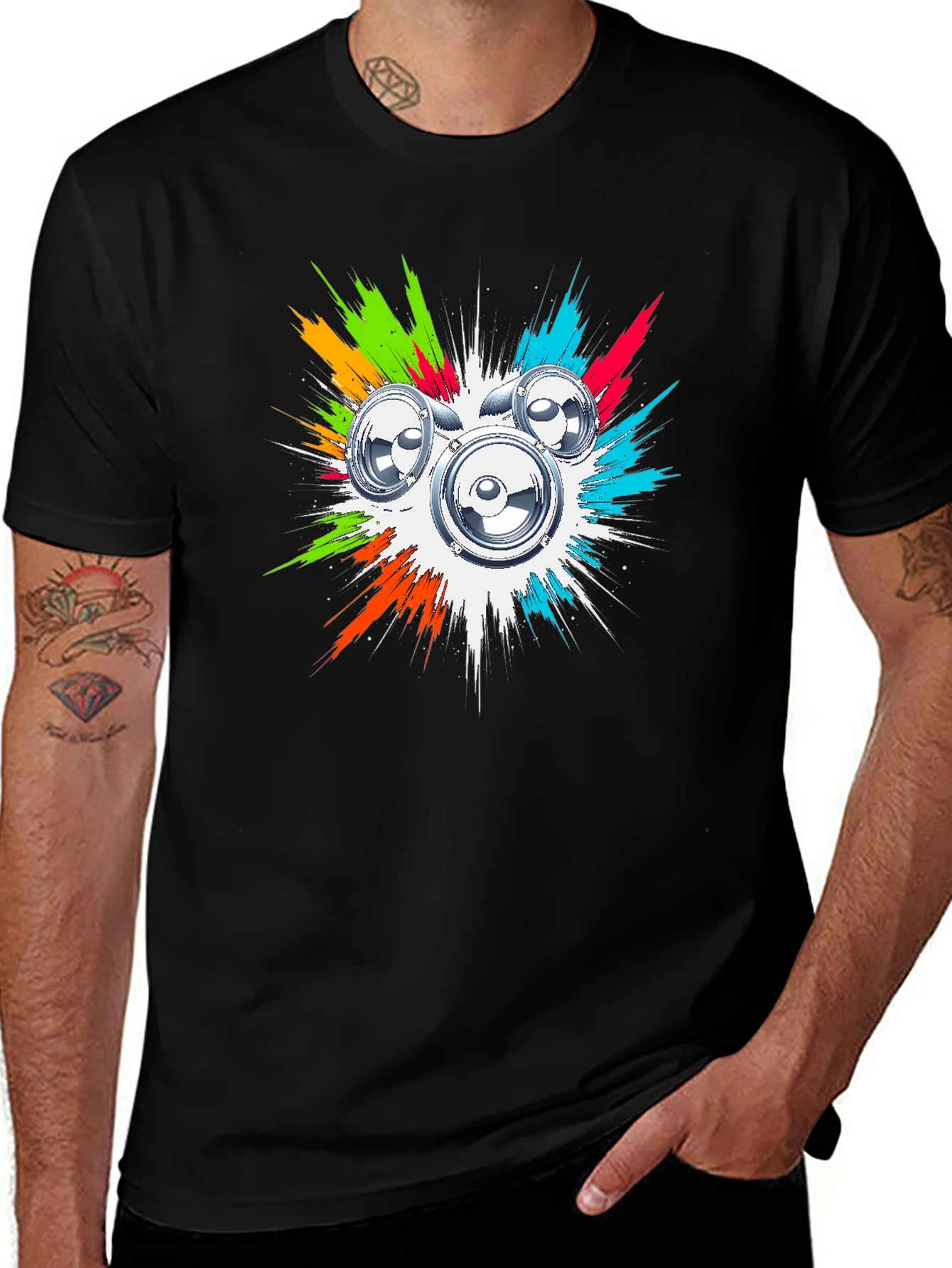 Variant 11 of Speaker Explosion Graphic T-Shirt