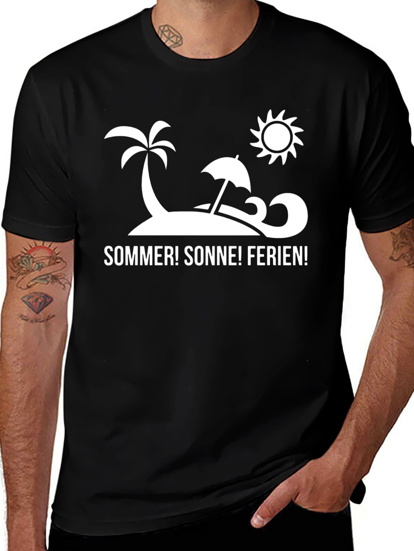 Variant 16 of Summer Sun & Holiday Tee - Beach Design