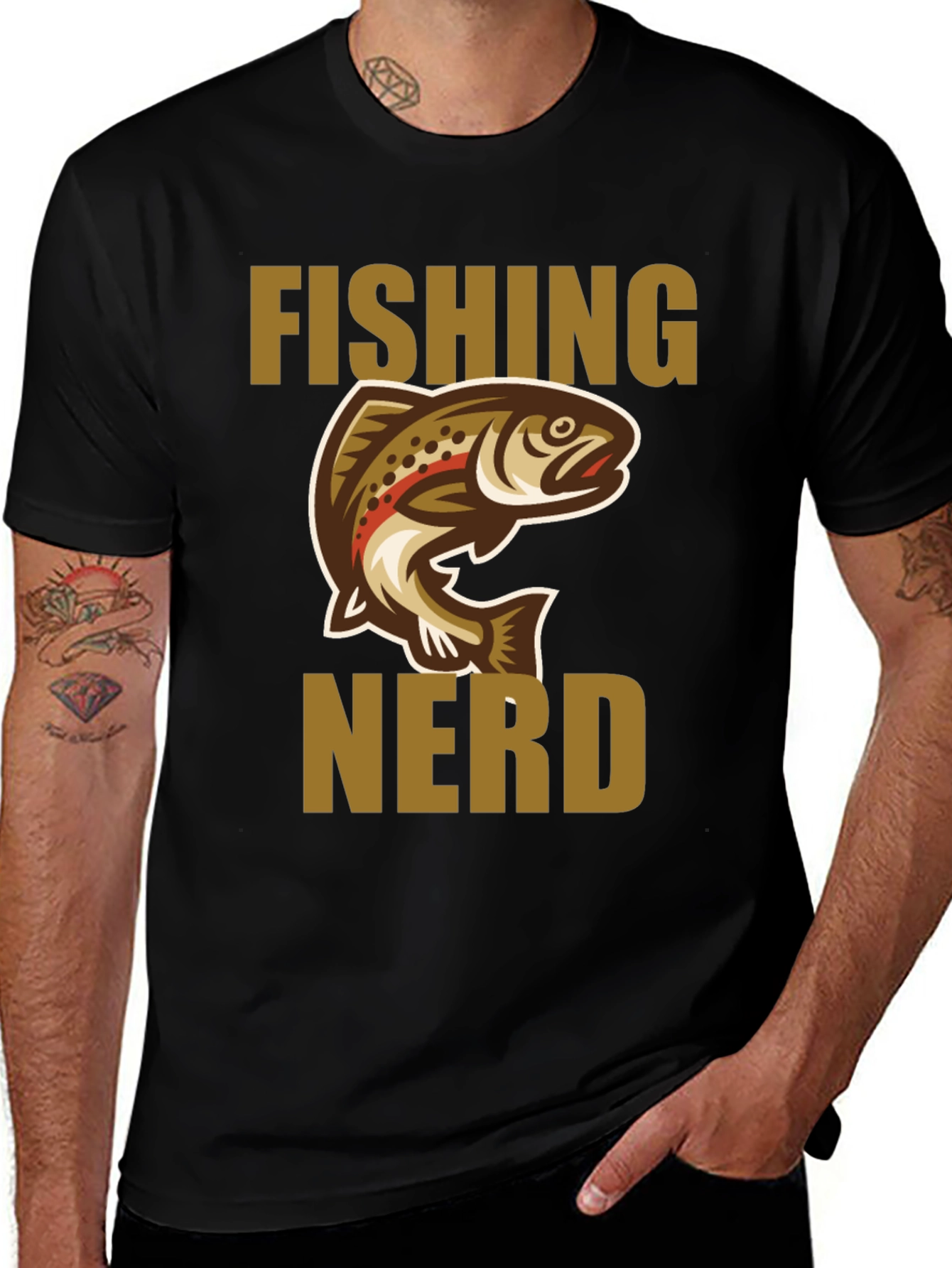 Variant 8 of Fishing Nerd Graphic T-Shirt
