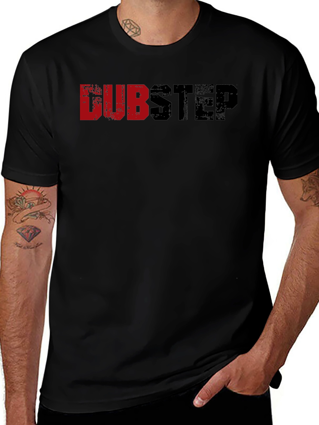 Dubstep Graphic T-Shirt - Black