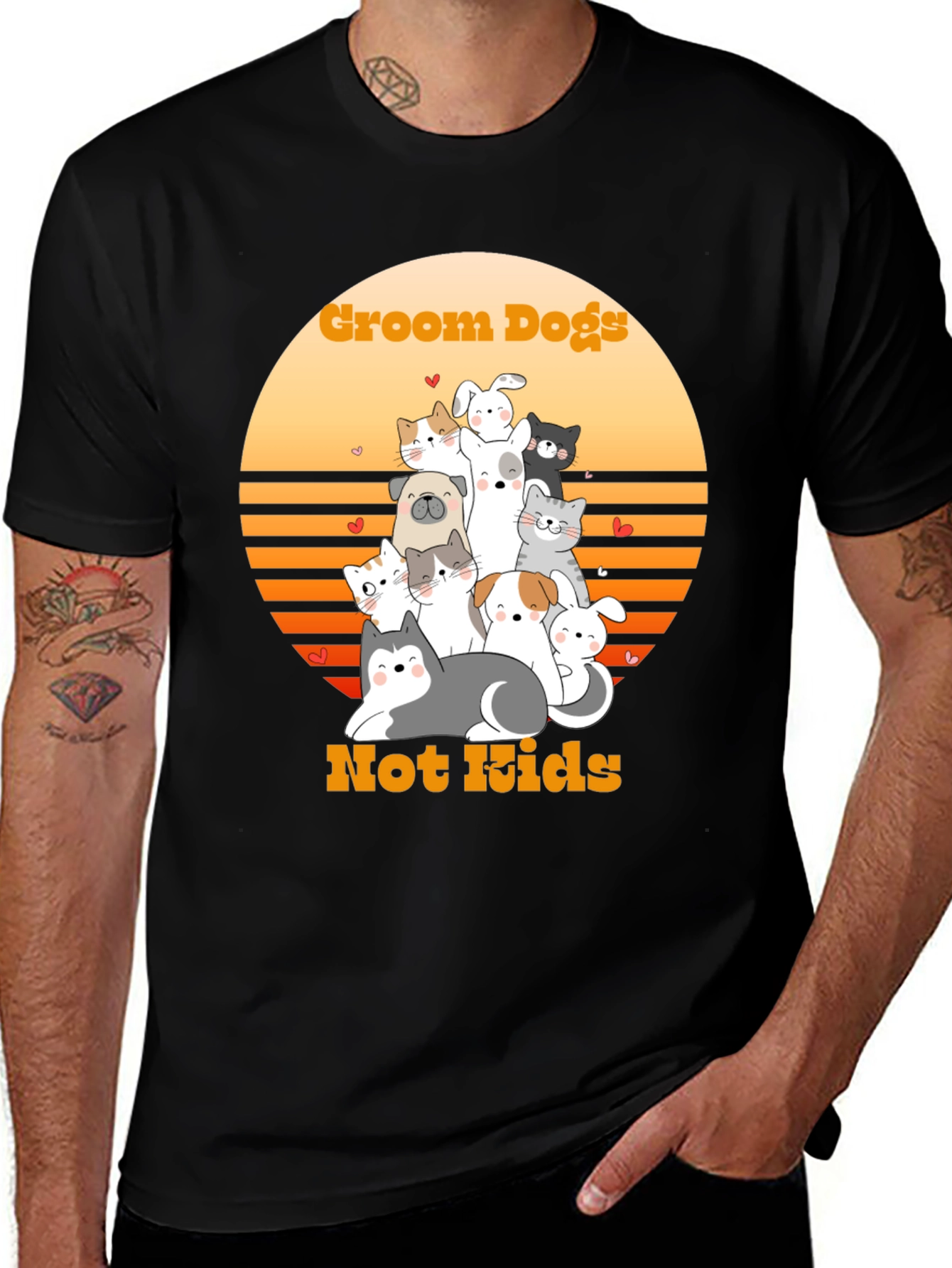 Variant 27 of Groom Dogs Not Kids T-Shirt