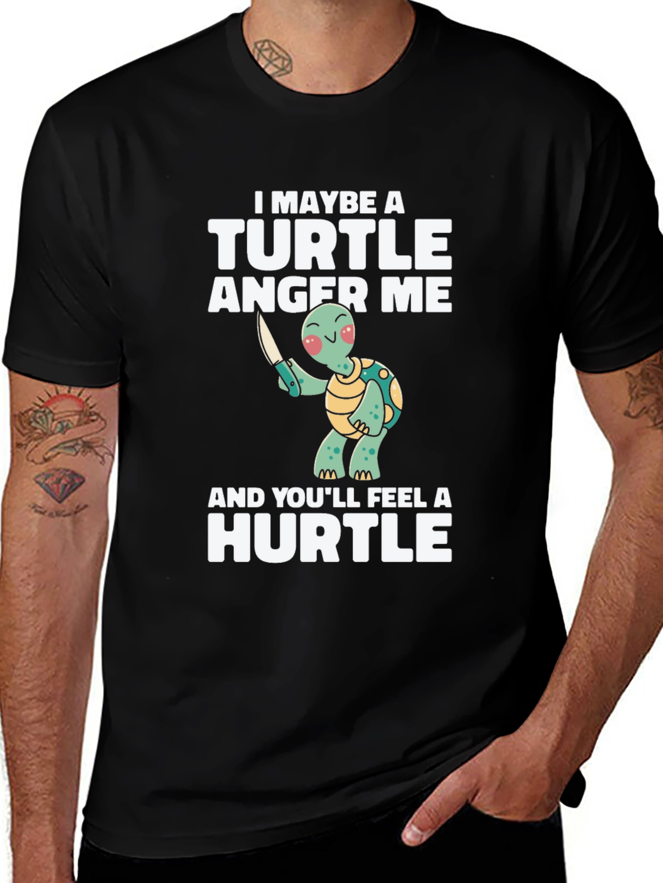 Variant 16 of Funny Turtle Anger Hurt T-Shirt