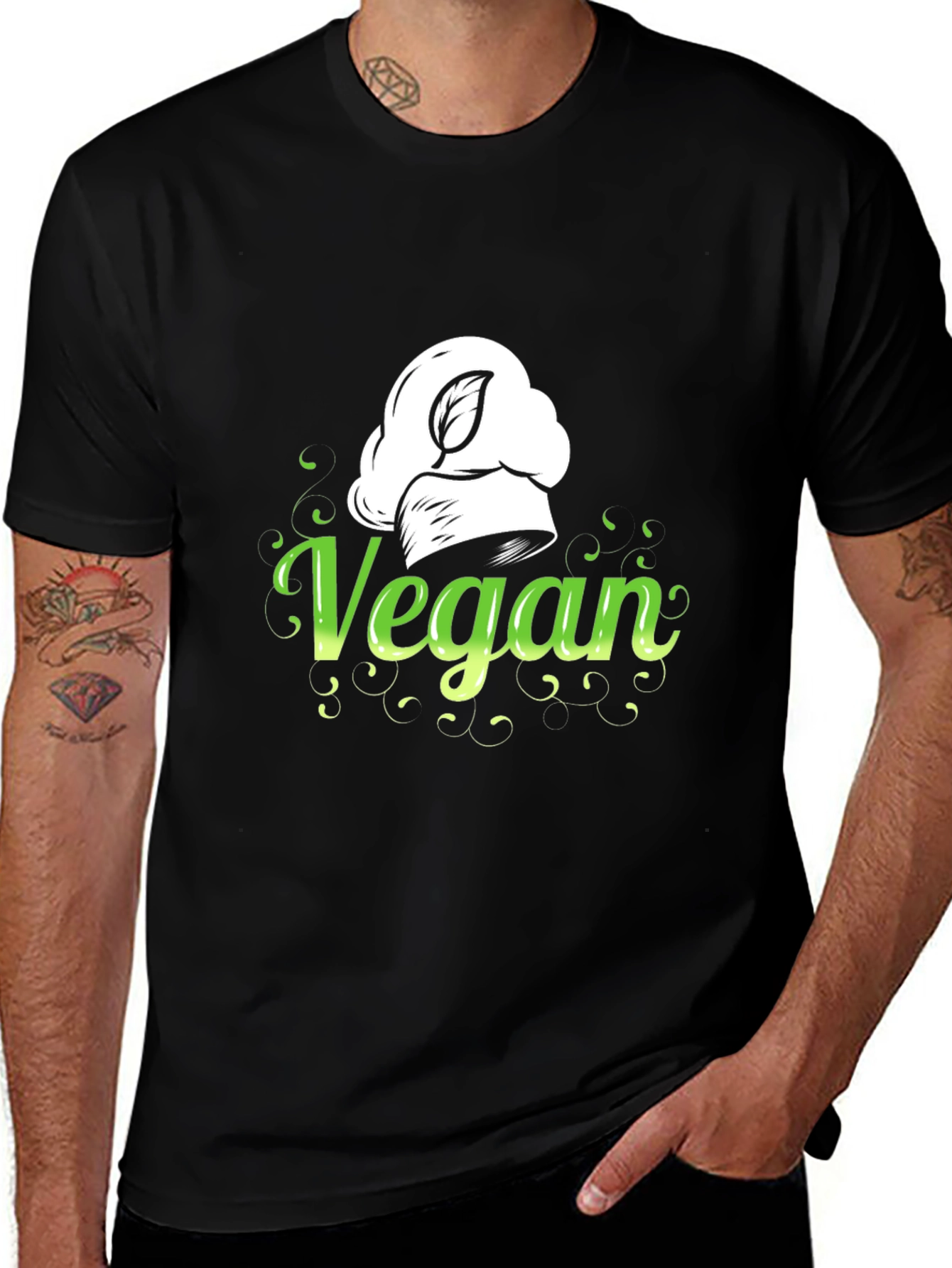 Variant 23 of Vegan Chef T-Shirt: Plant-Based Culinary Style