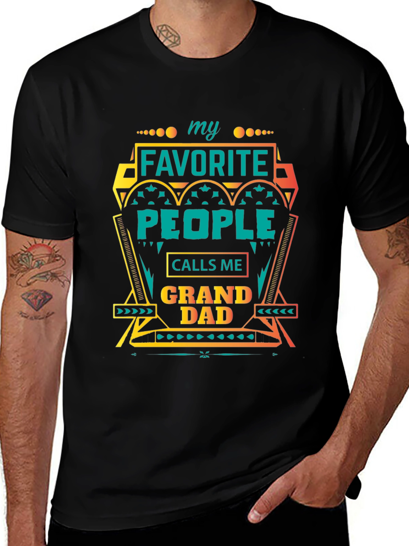 Variant 5 of My Favorite People Call Me Grandad T-Shirt