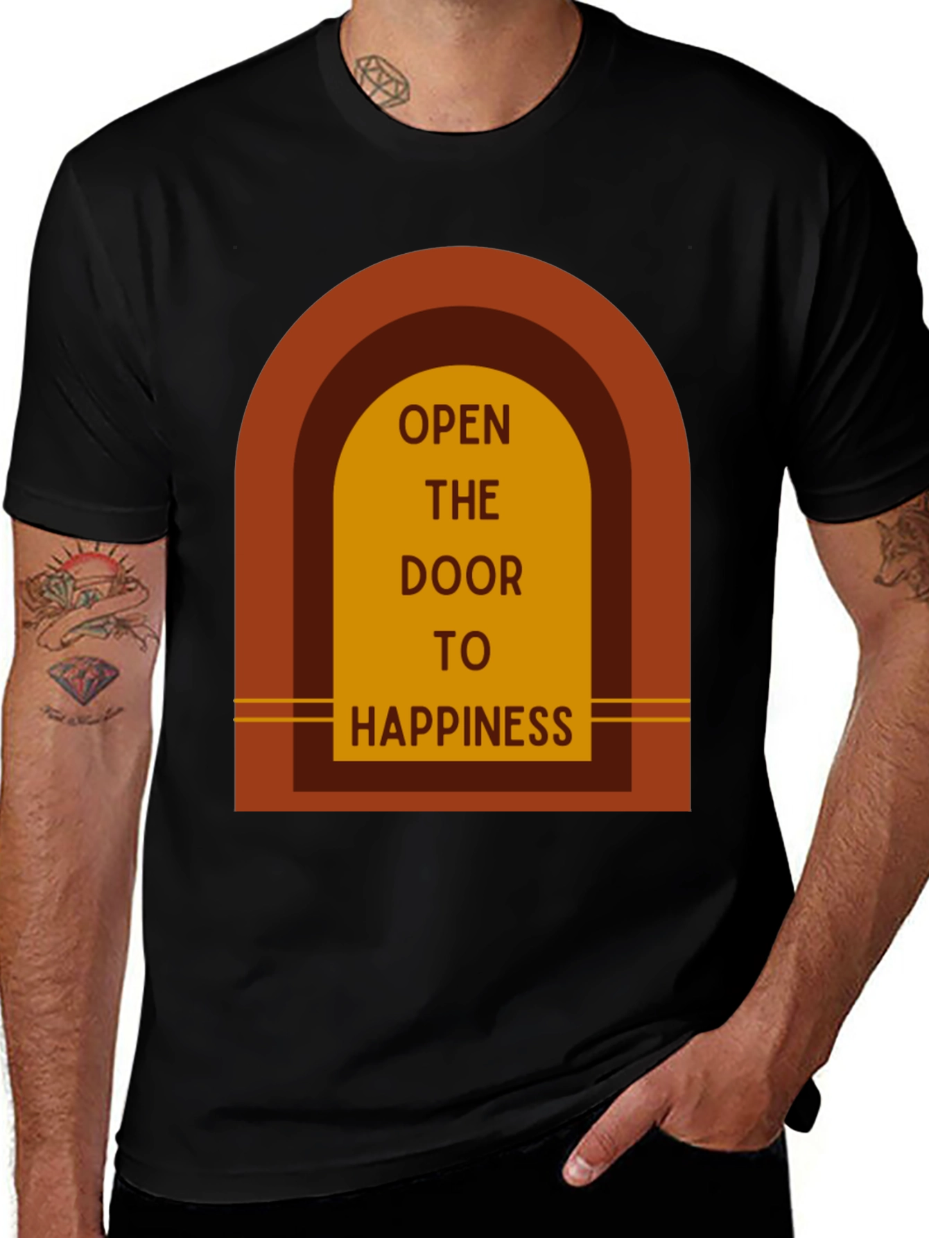 Variant 11 of Open Door to Happiness Graphic Tee