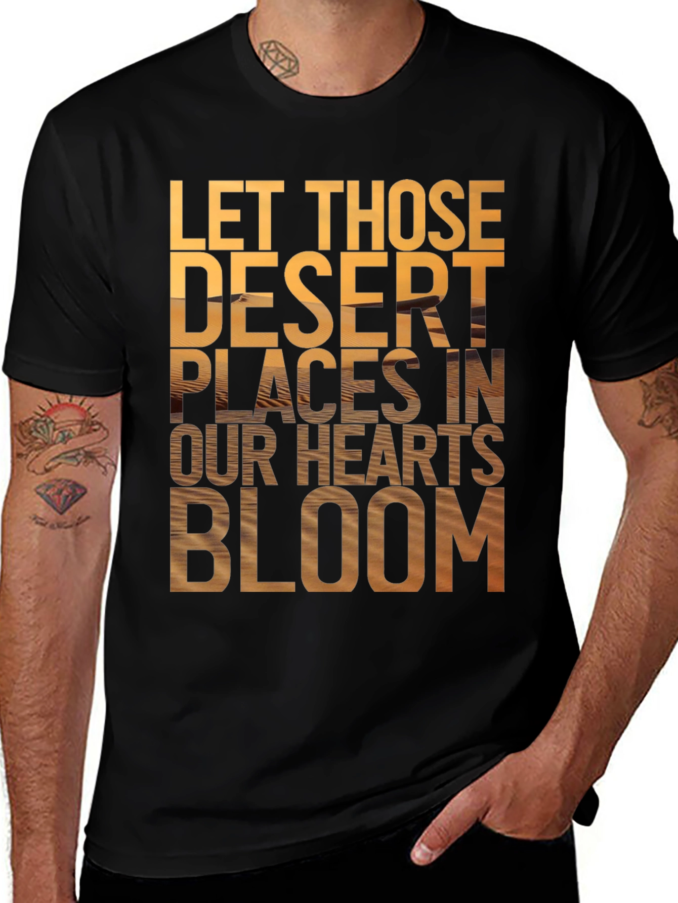 Variant 21 of Desert Bloom Black Graphic T-Shirt