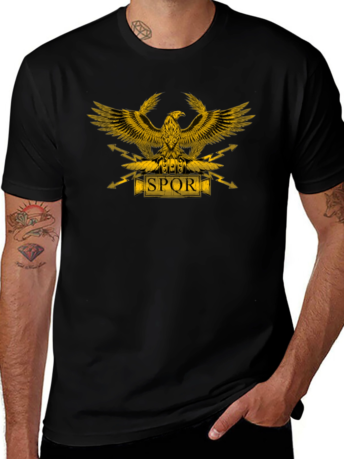 Variant 14 of SPQR Roman Eagle T-Shirt