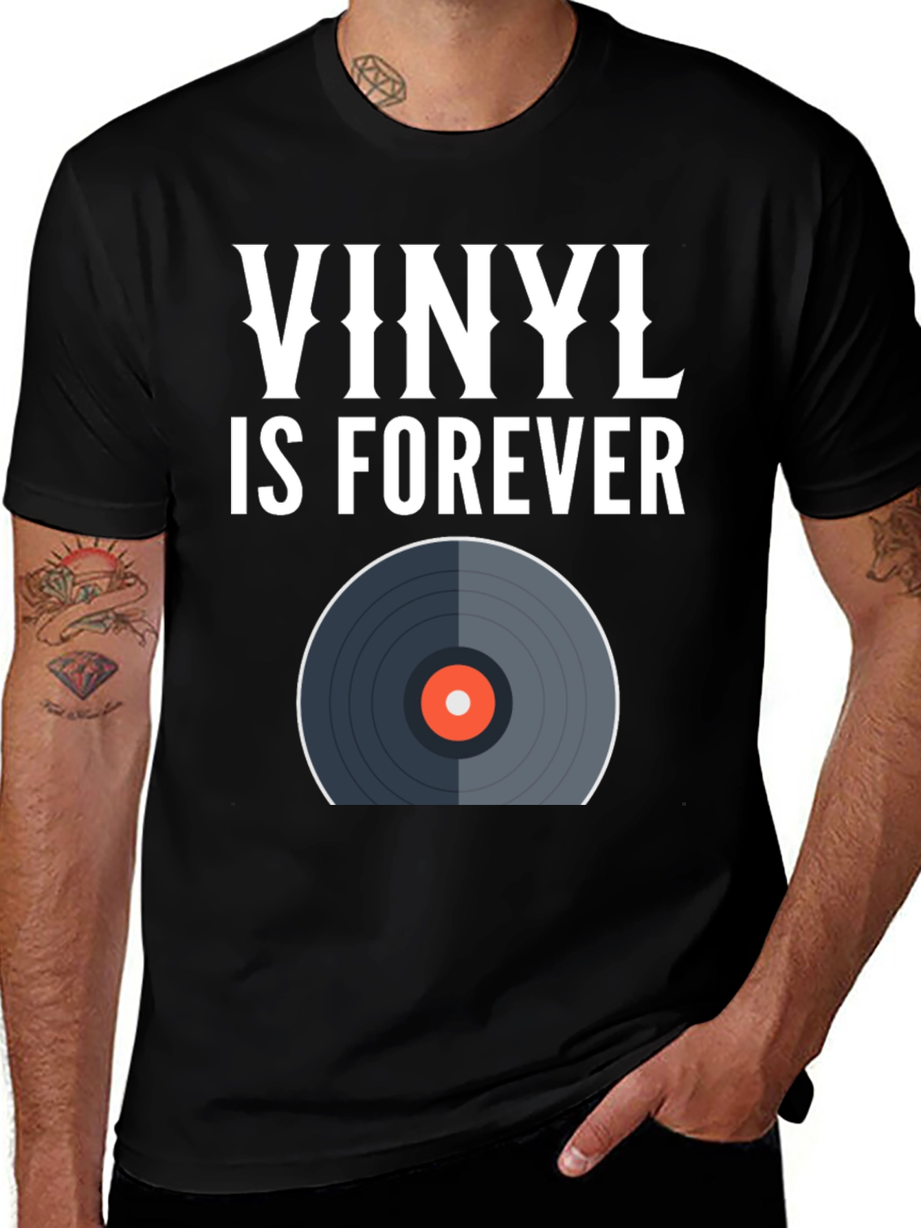 Variant 16 of Vinyl is Forever Graphic T-Shirt