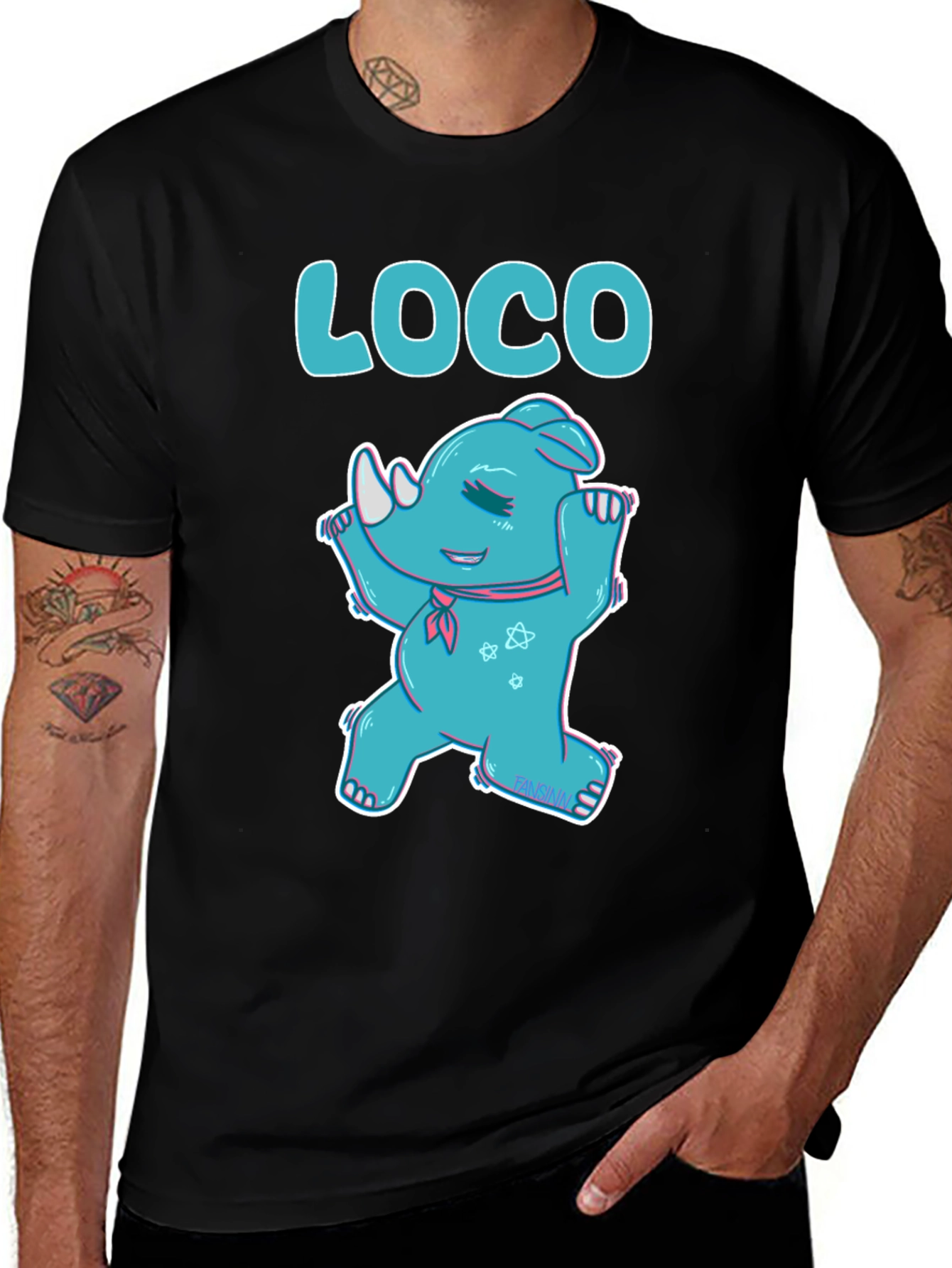 Variant 13 of Loco Rhino T-Shirt