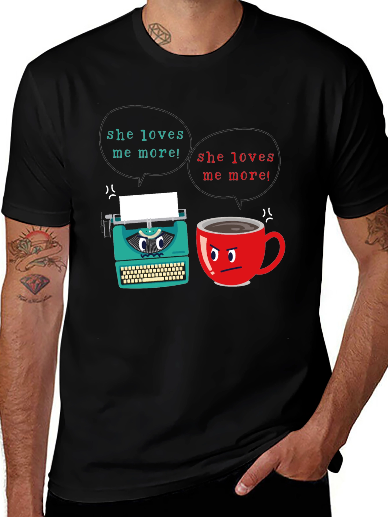 Variant 10 of Quirky 'She Loves Me More!' Graphic Tee
