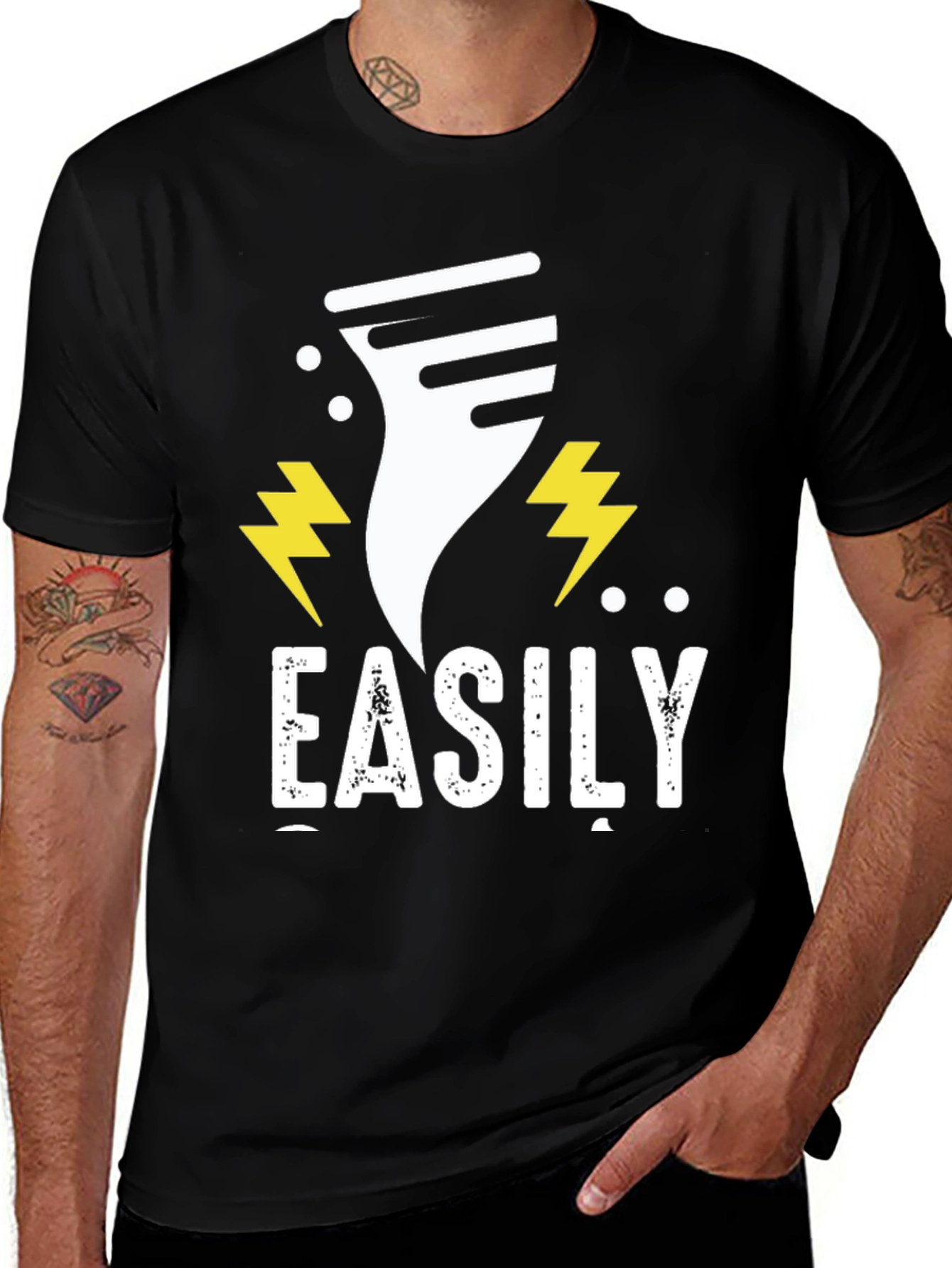 Variant 4 of Easily Triggered Tornado T-Shirt - Funny Weather Humor Tee