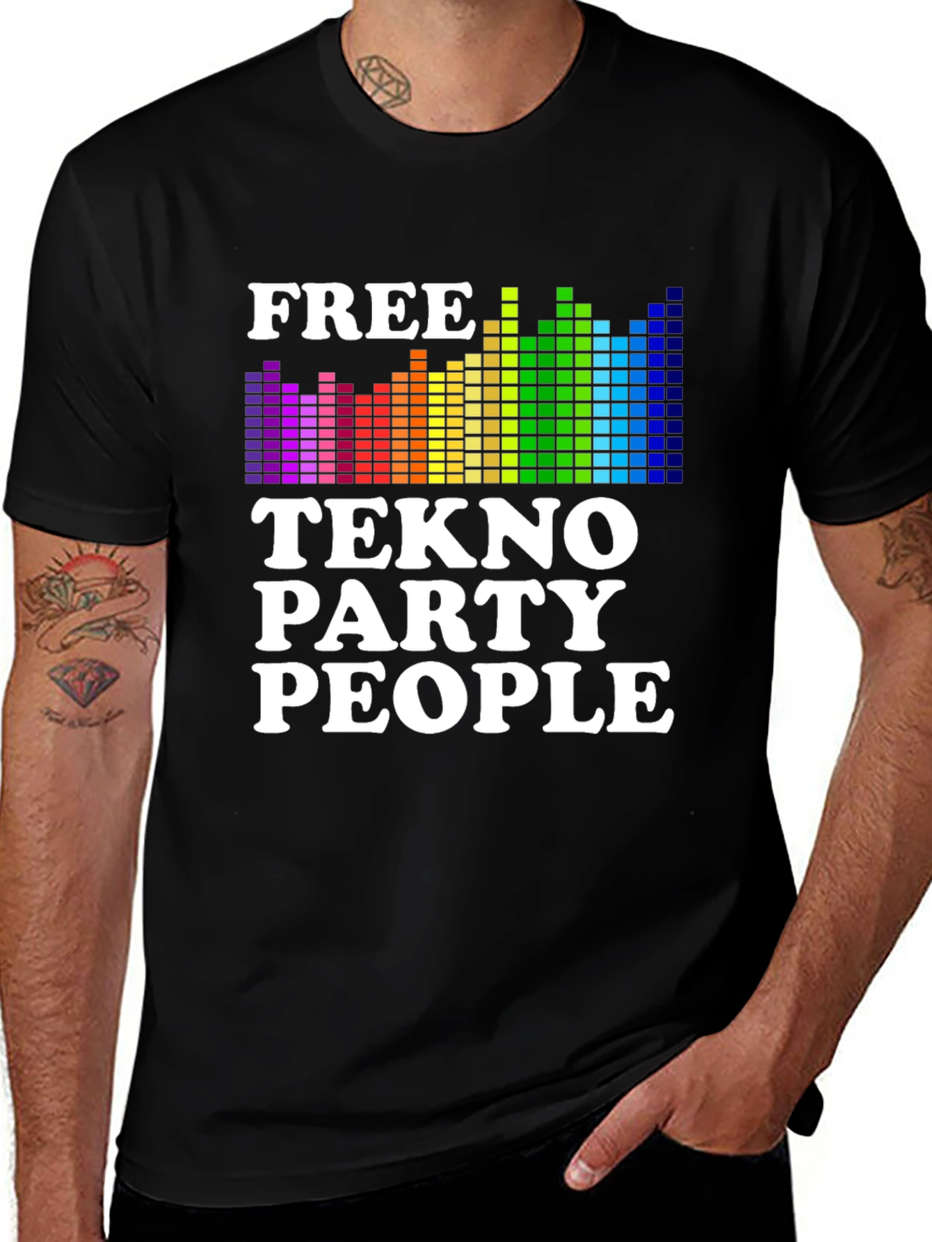 Variant 28 of Free Tekno Party People Graphic Tee