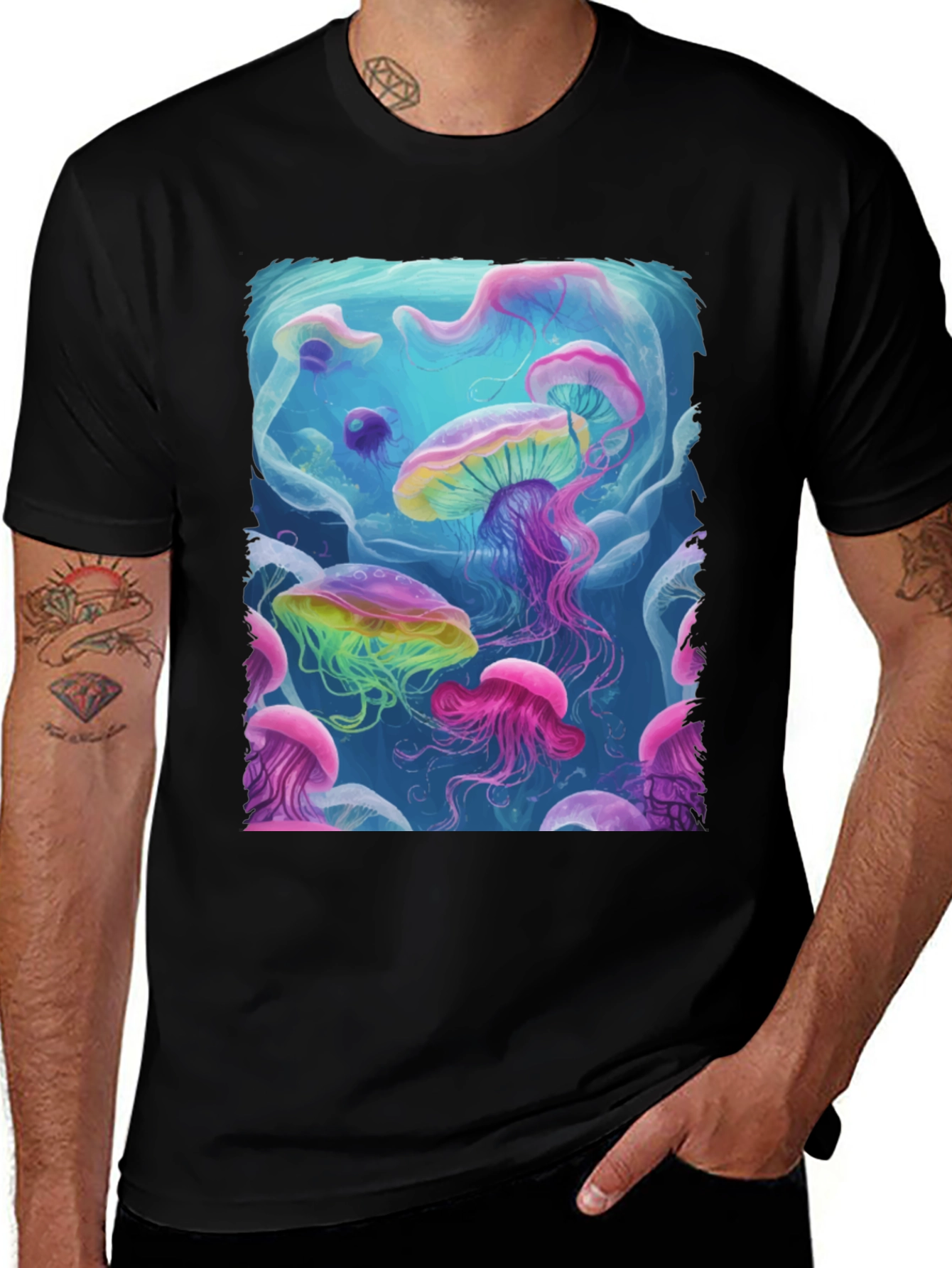 Jellyfish T-Shirt - Vivid Aquatic Design