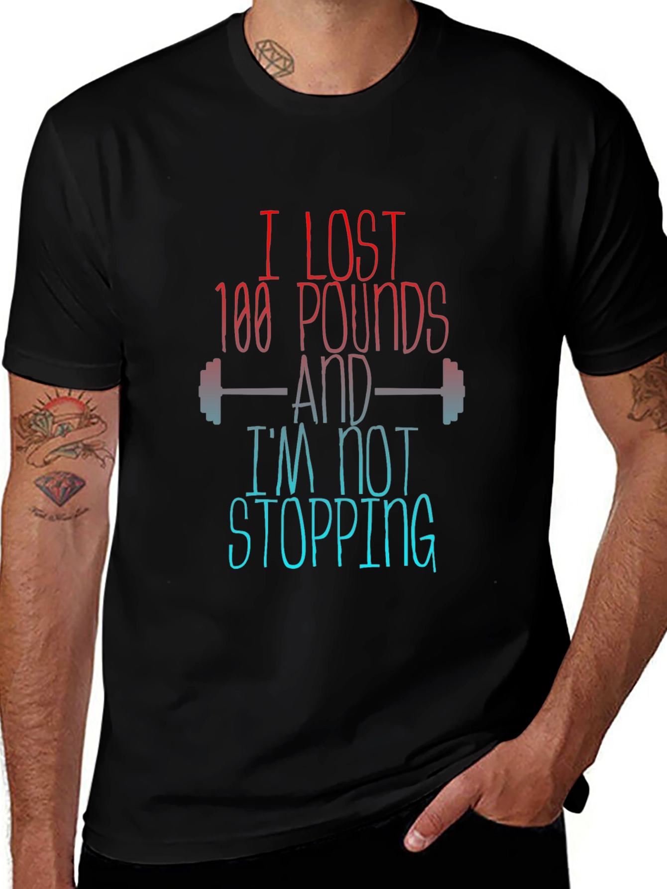 Variant 23 of I Lost 100 Pounds Graphic T-Shirt