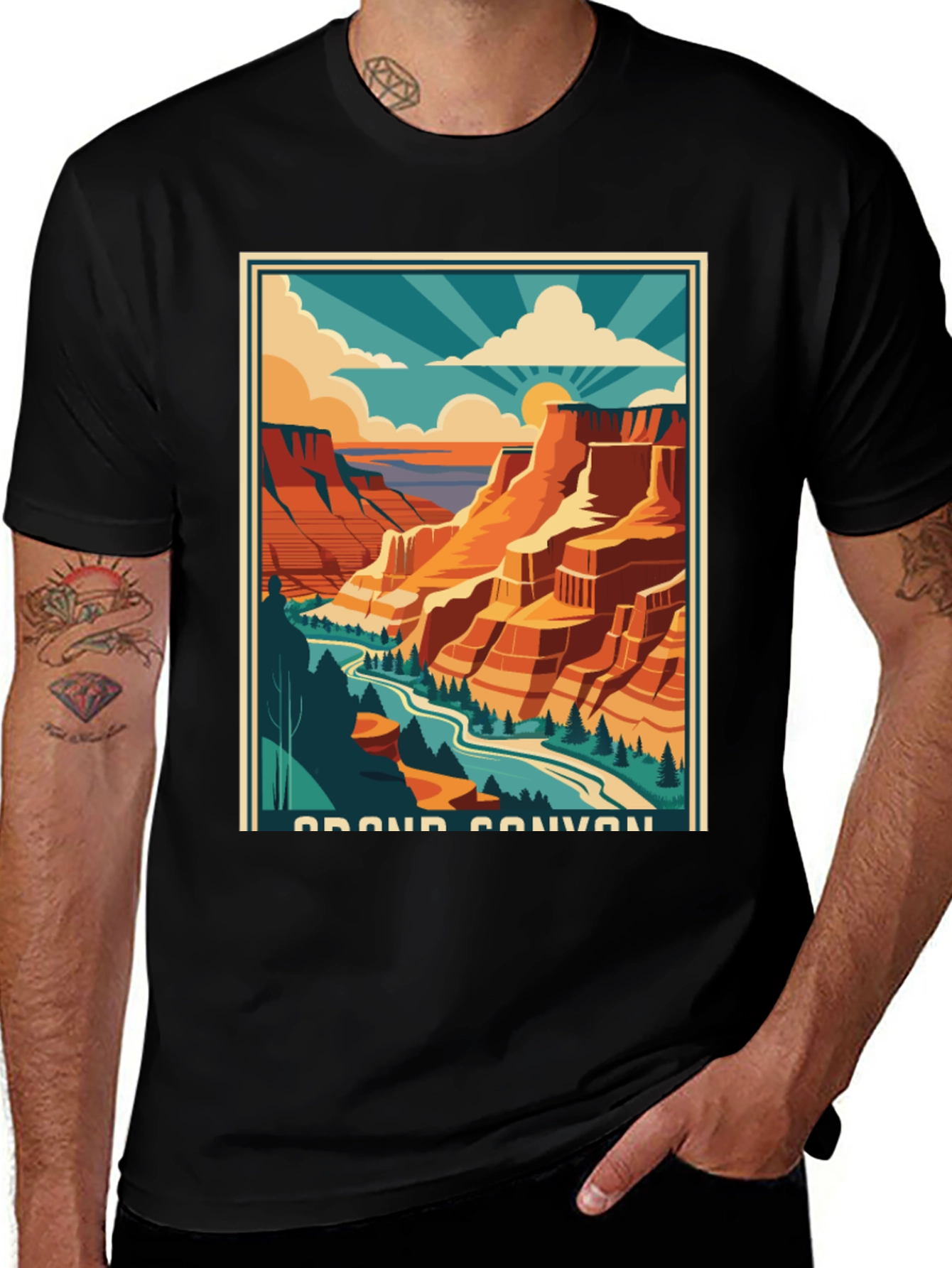 Grand Canyon Graphic Tee - Retro Style