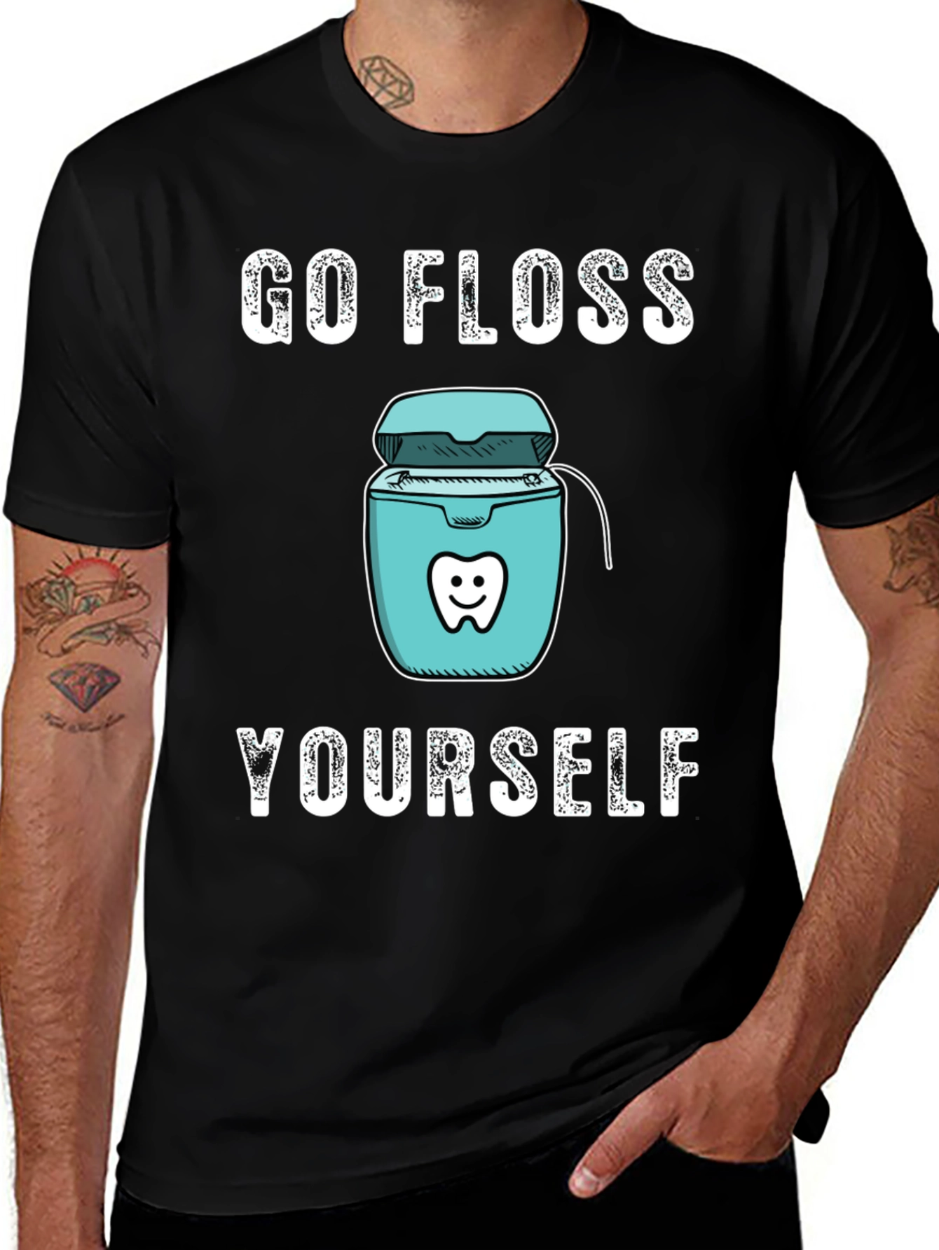 Go Floss Yourself Funny Dental T-Shirt