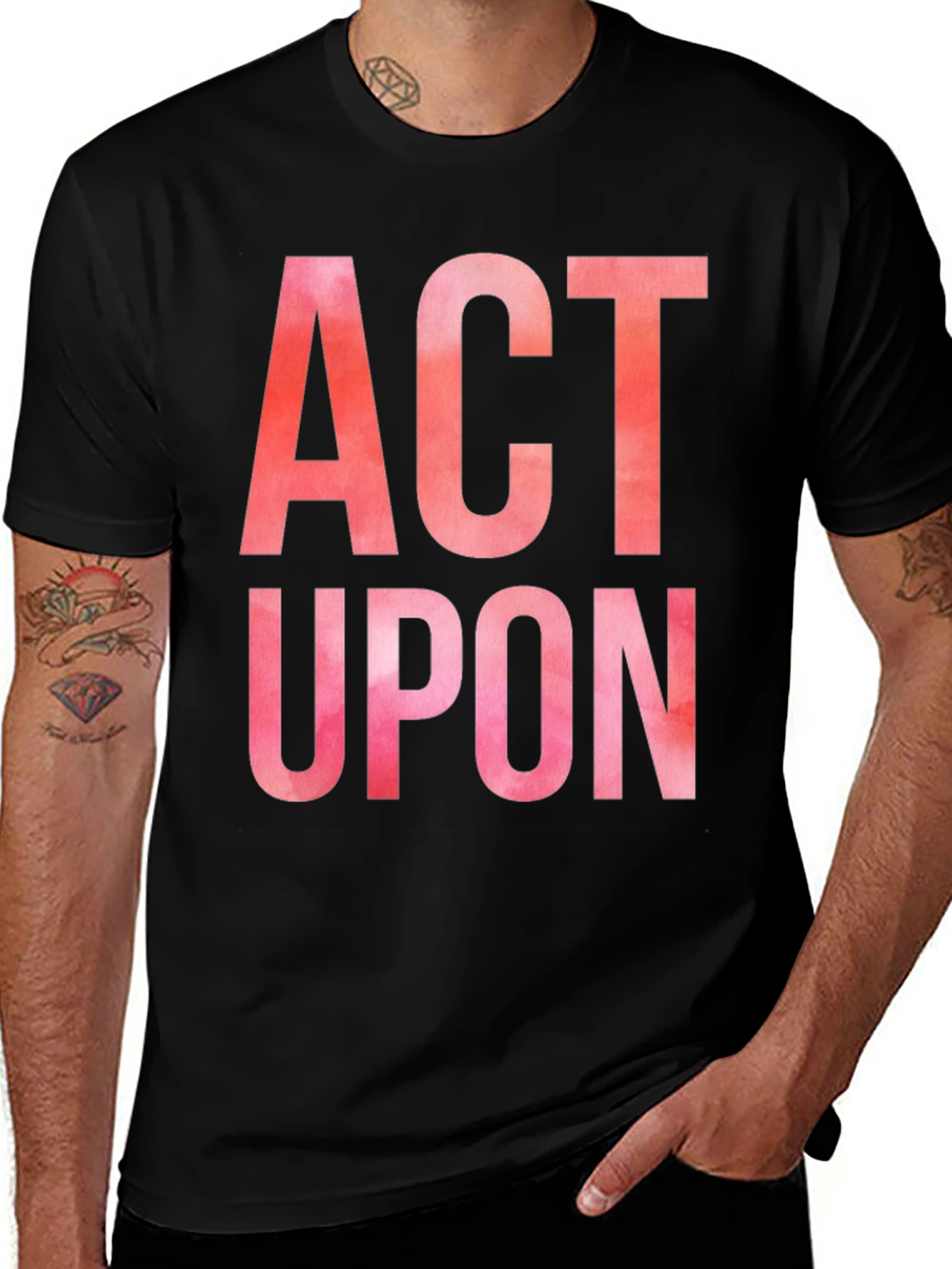 Variant 16 of Act Upon Graphic Tee - Bold Statement Shirt