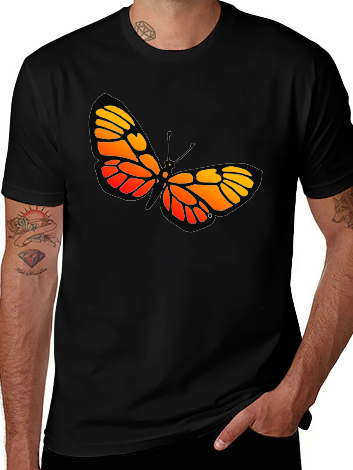 Variant 28 of Butterfly Graphic Tee - Bold Insect Design