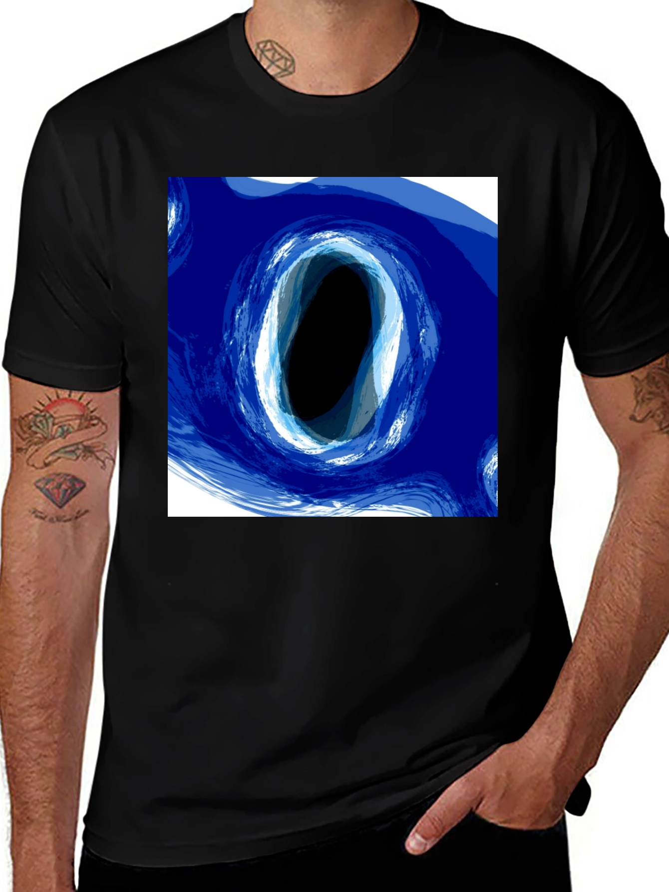 Variant 25 of Abstract Portal Graphic Tee - Modern Art Design