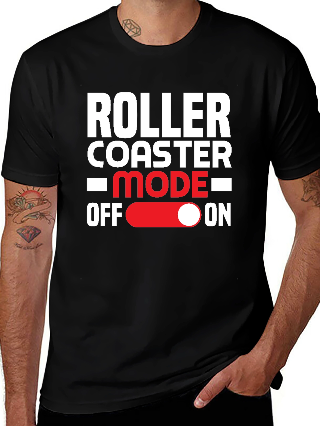 Variant 22 of Roller Coaster Mode On Graphic Tee