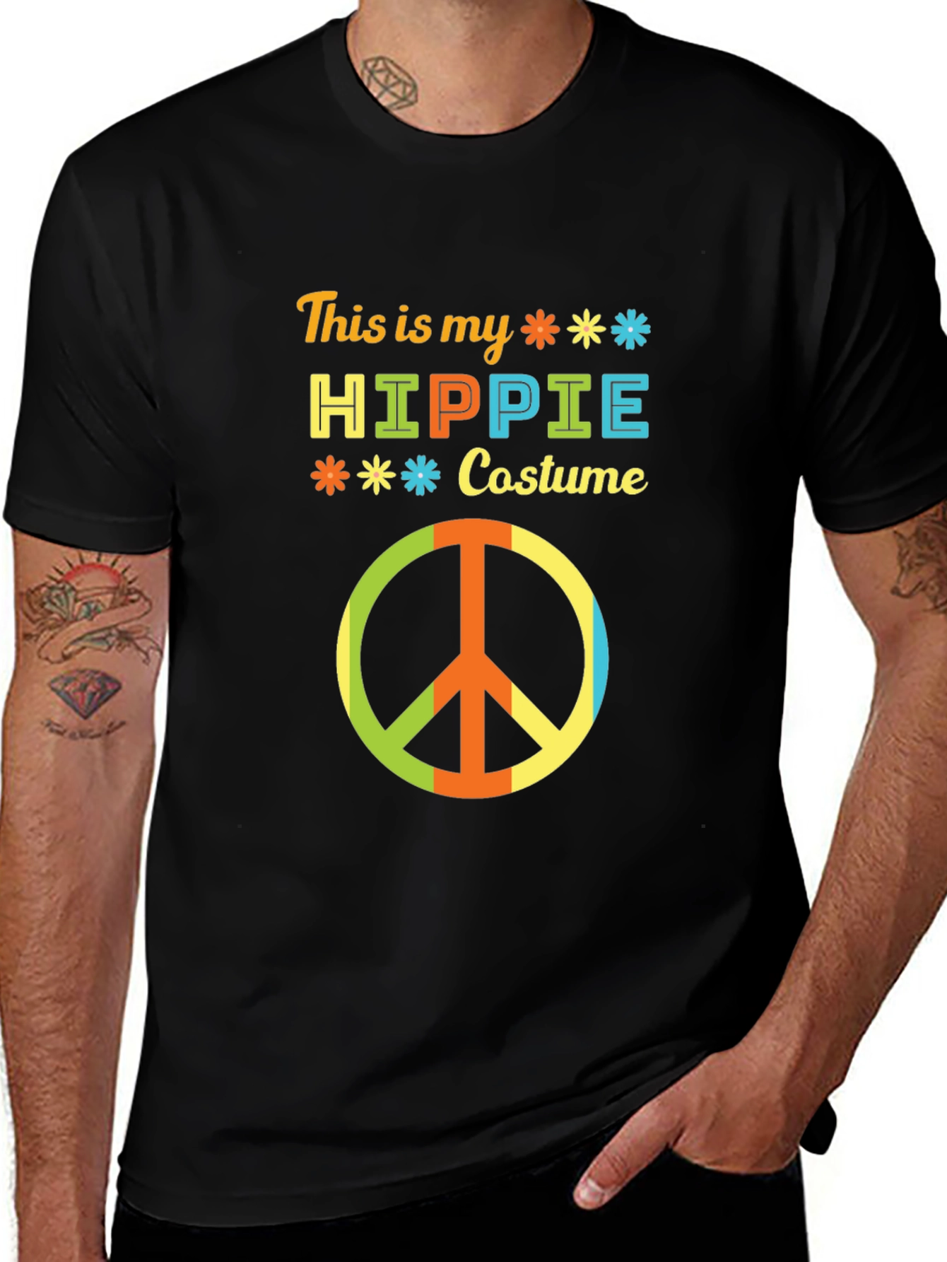 Variant 22 of Hippie Costume T-Shirt - Retro 70s Party Tee
