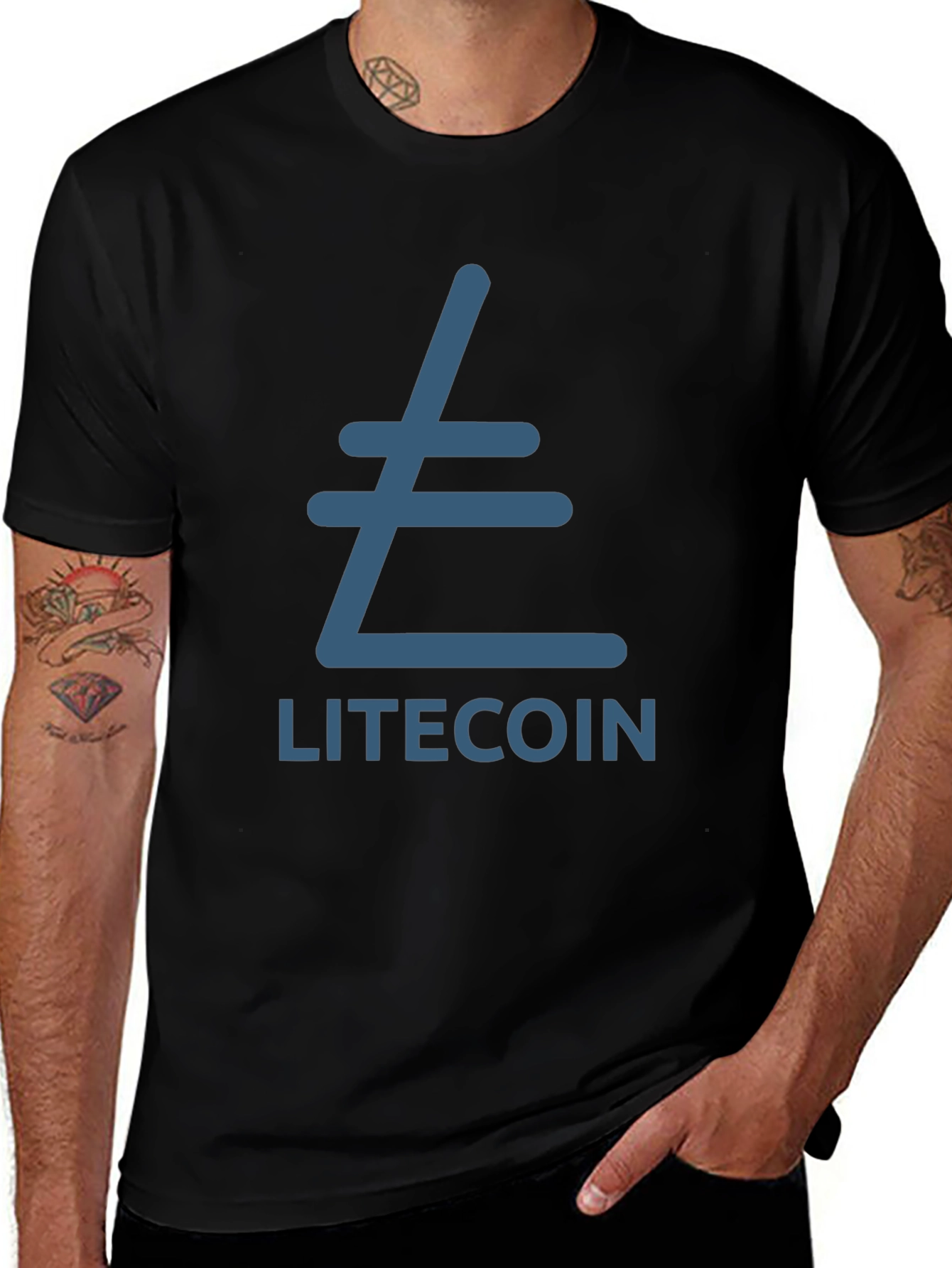 Litecoin Crypto T-Shirt - Stylish Graphic Tee for Crypto Enthusiasts