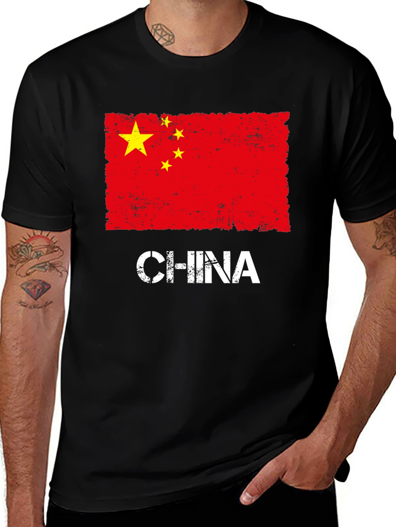 China Flag T-Shirt - Patriotic Graphic Tee