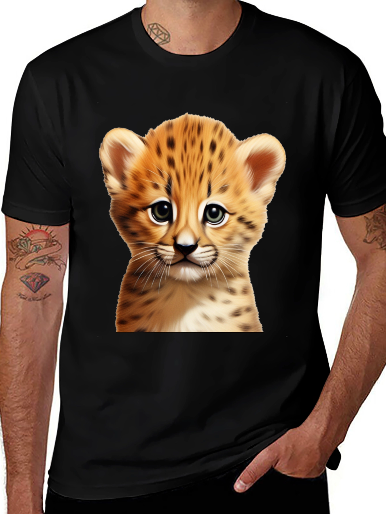 Variant 2 of Cute Cheetah Cub T-Shirt