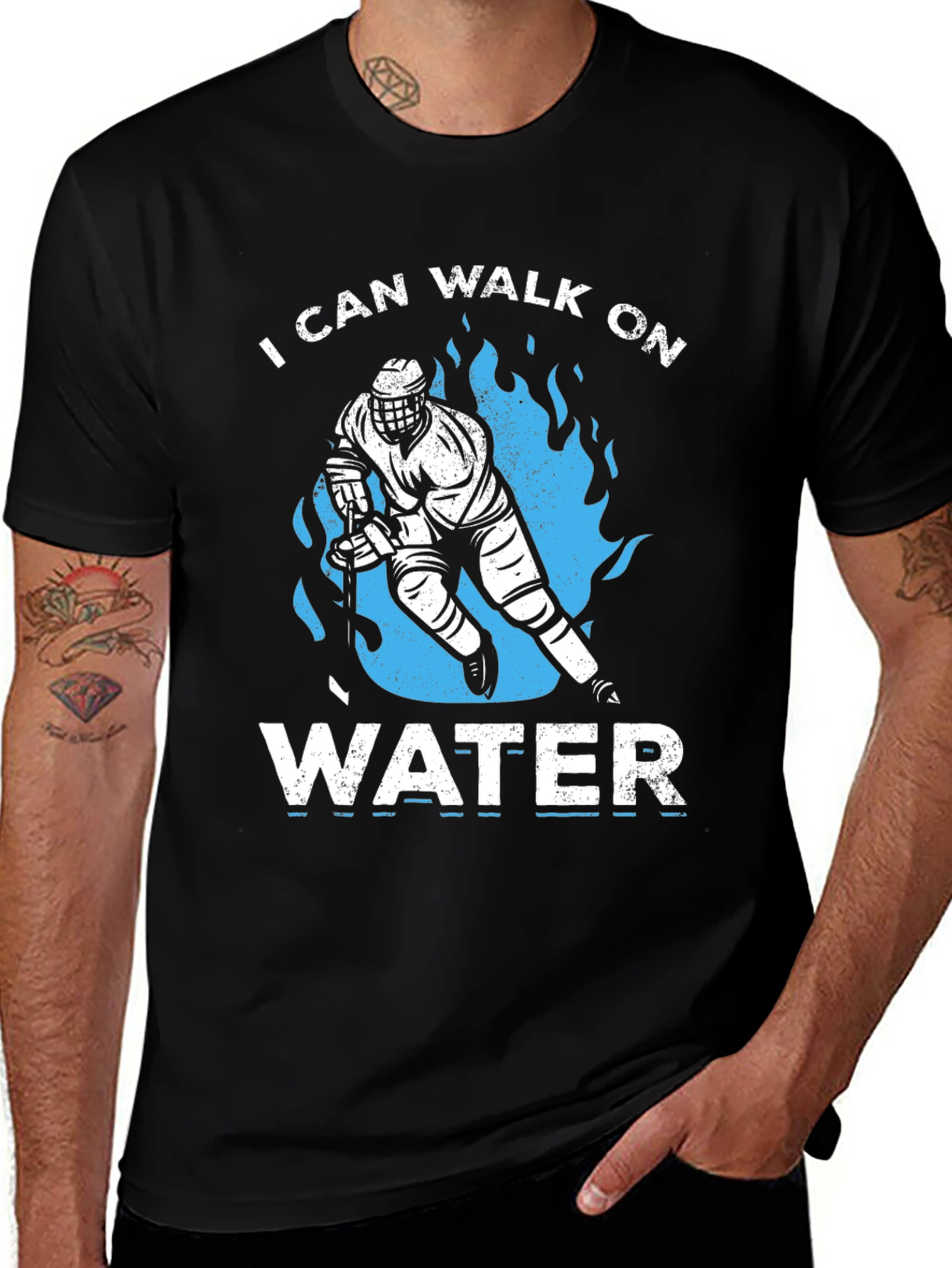 Variant 18 of I Can Walk On Water Hockey T-Shirt