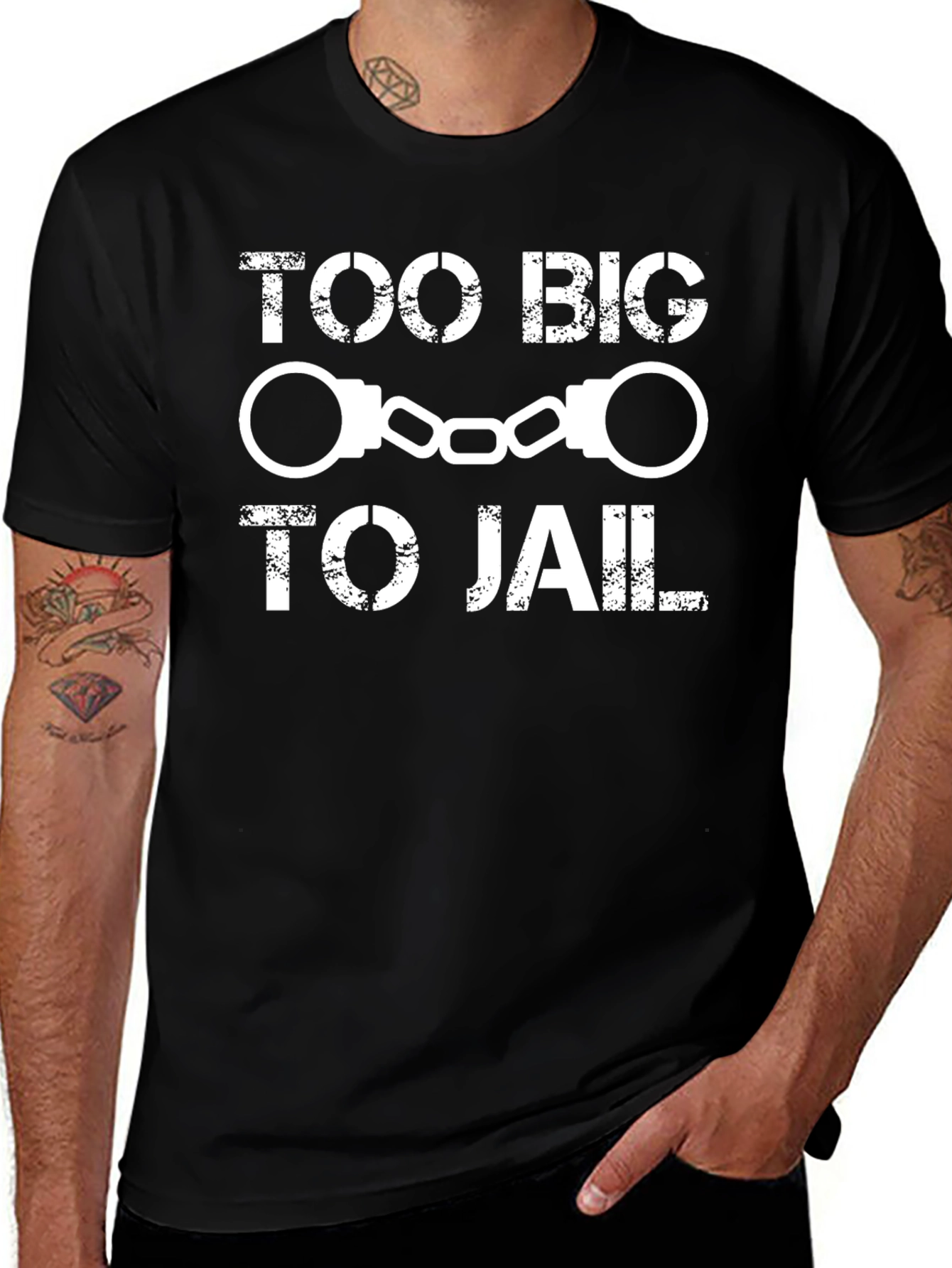 Variant 21 of Too Big To Jail Graphic T-Shirt