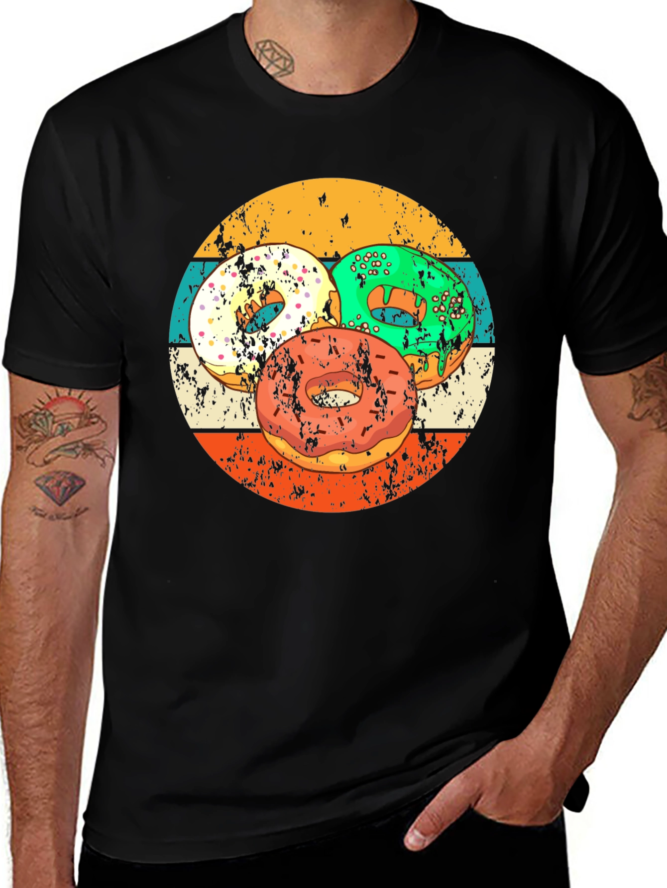 Variant 27 of Retro Donuts T-Shirt