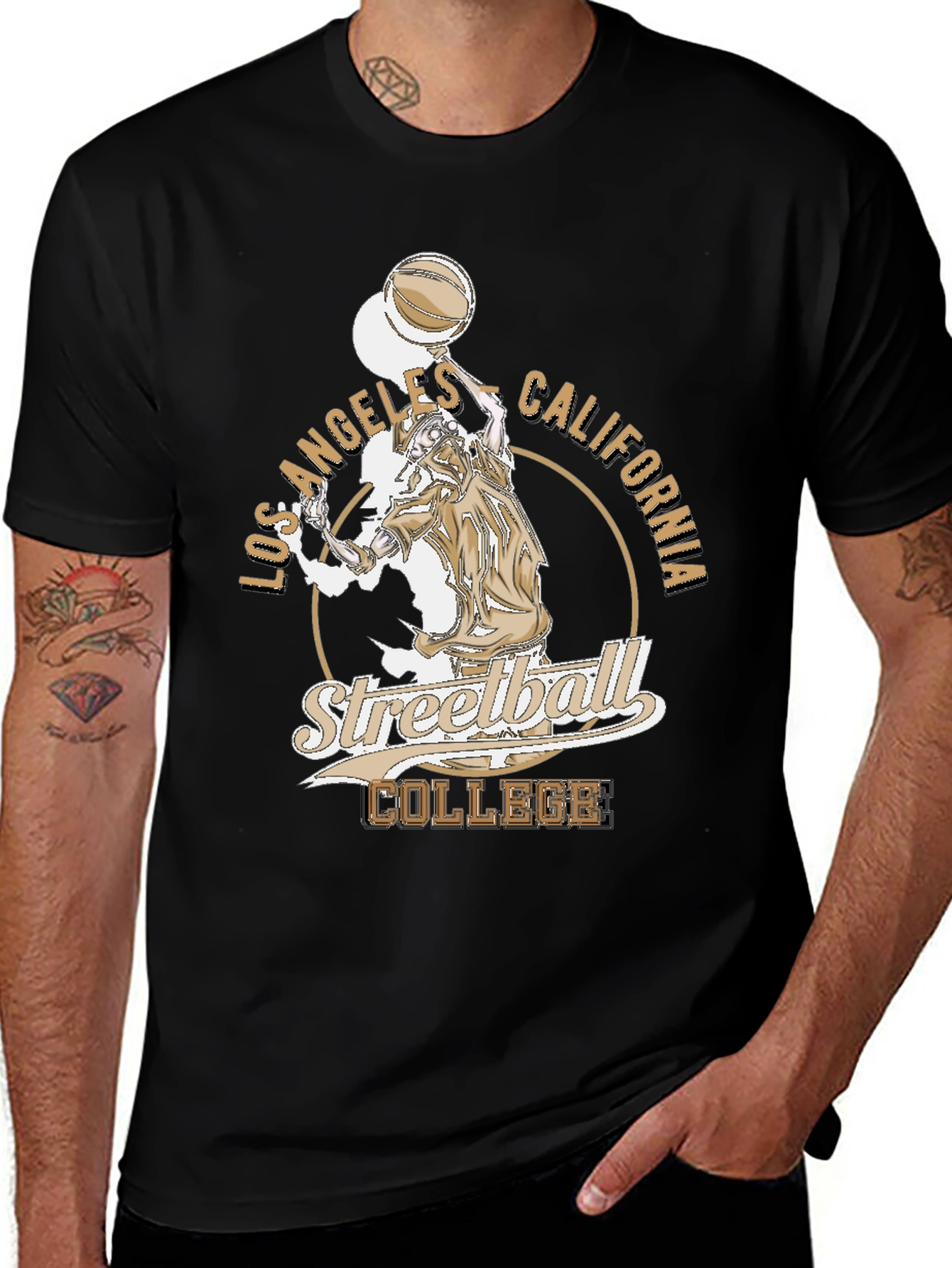 Variant 29 of Los Angeles Streetball College Graphic Tee