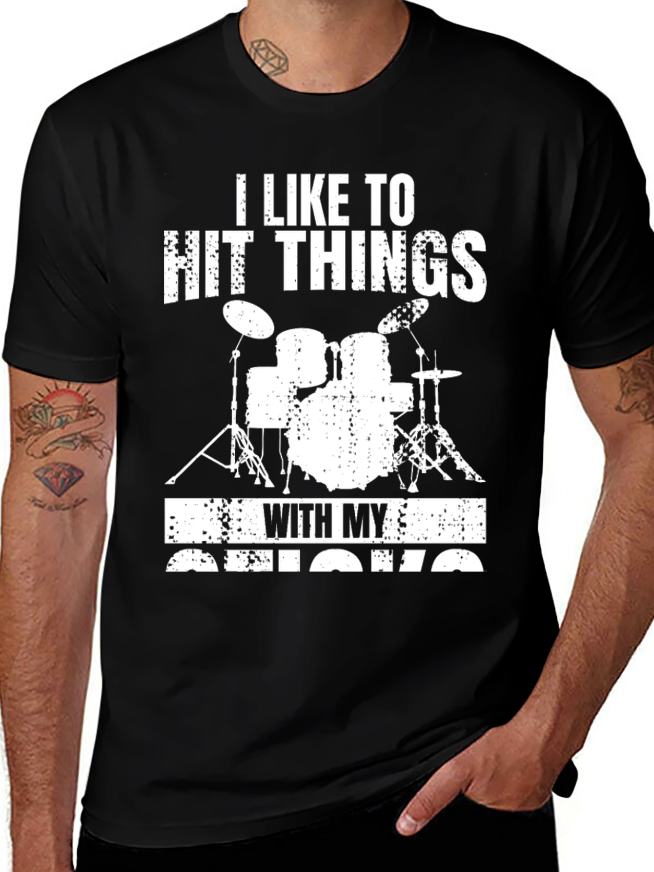 Variant 29 of I Like To Hit Things With My Sticks T-Shirt