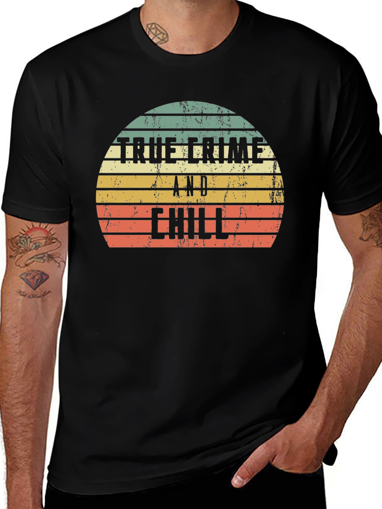 Variant 7 of True Crime and Chill Graphic T-Shirt